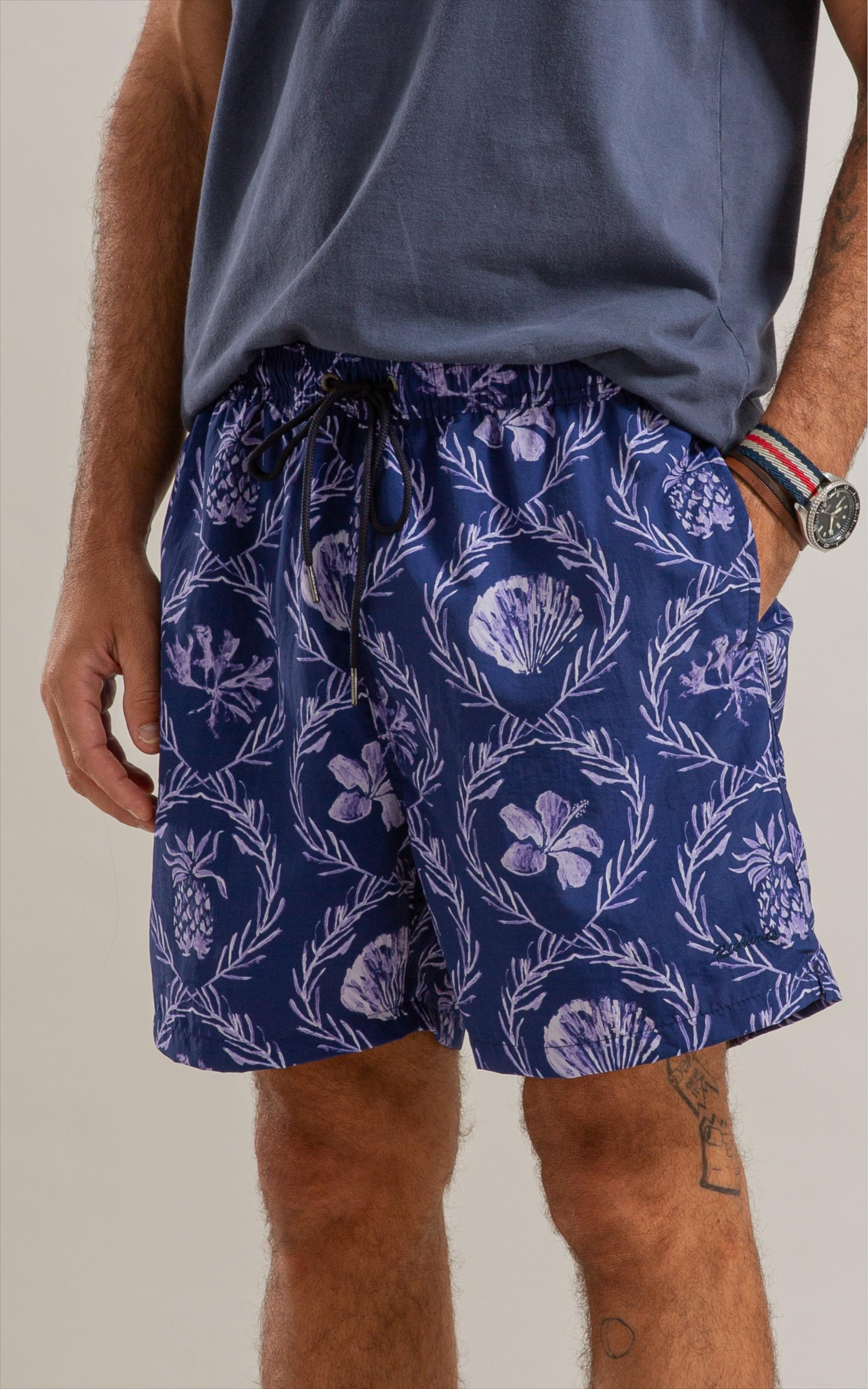 Beach Short Camafeu Regular Dark Navy