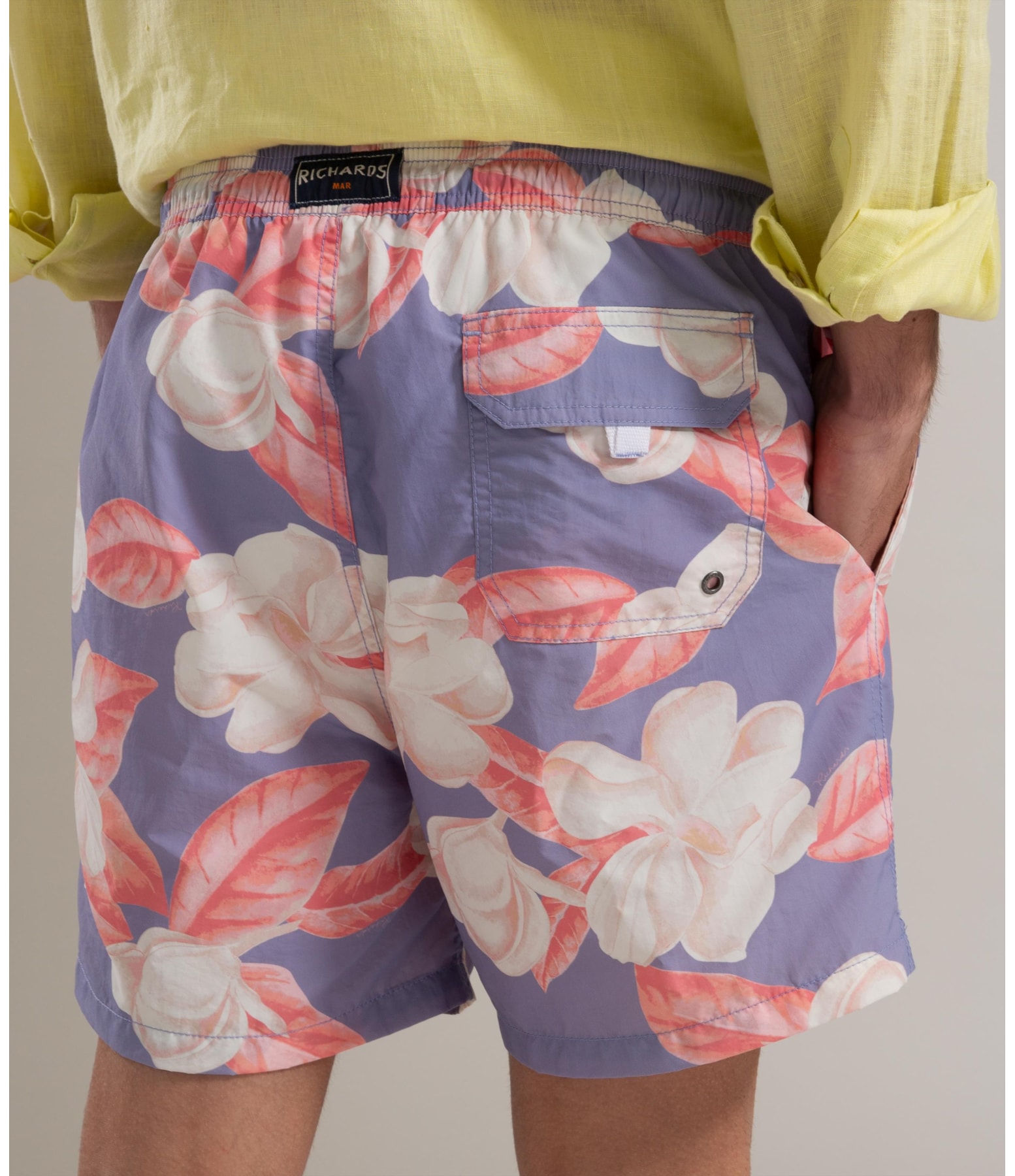 Beach  Short Camelia Regular Azul Chofer