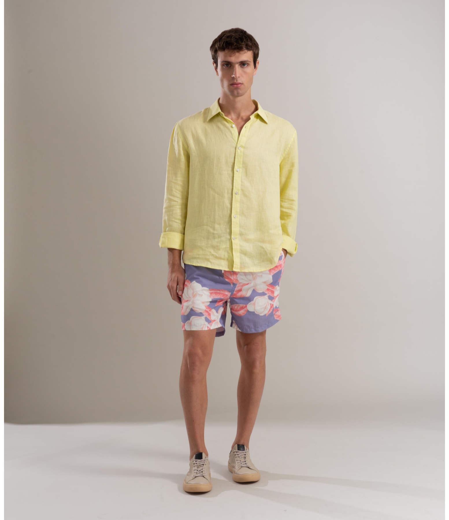 Beach  Short Camelia Regular Azul Chofer