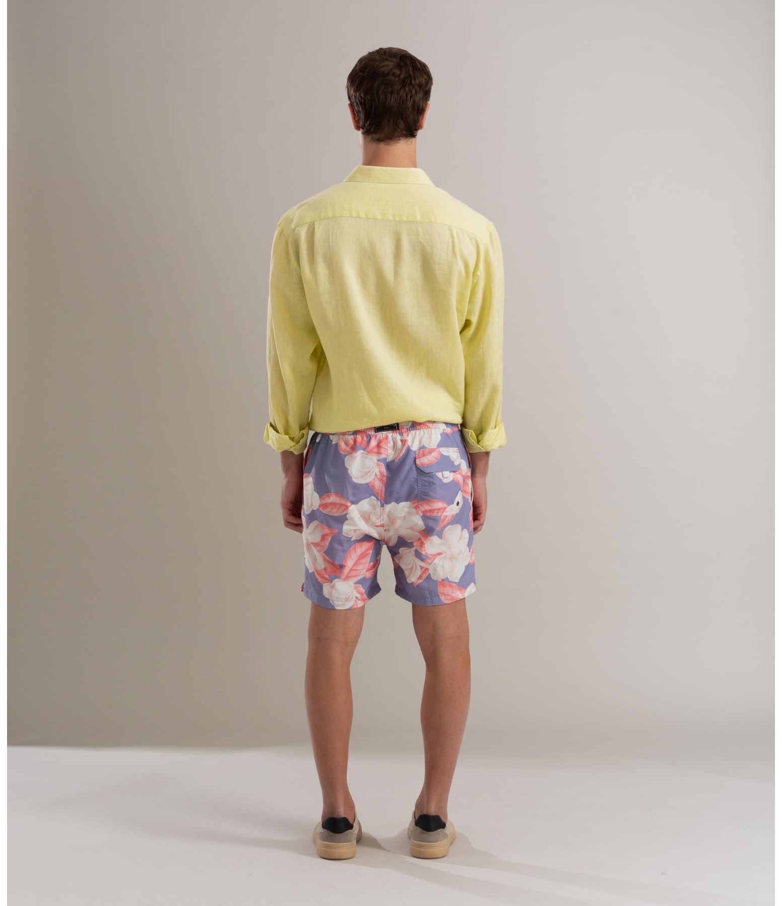 Beach  Short Camelia Regular Azul Chofer