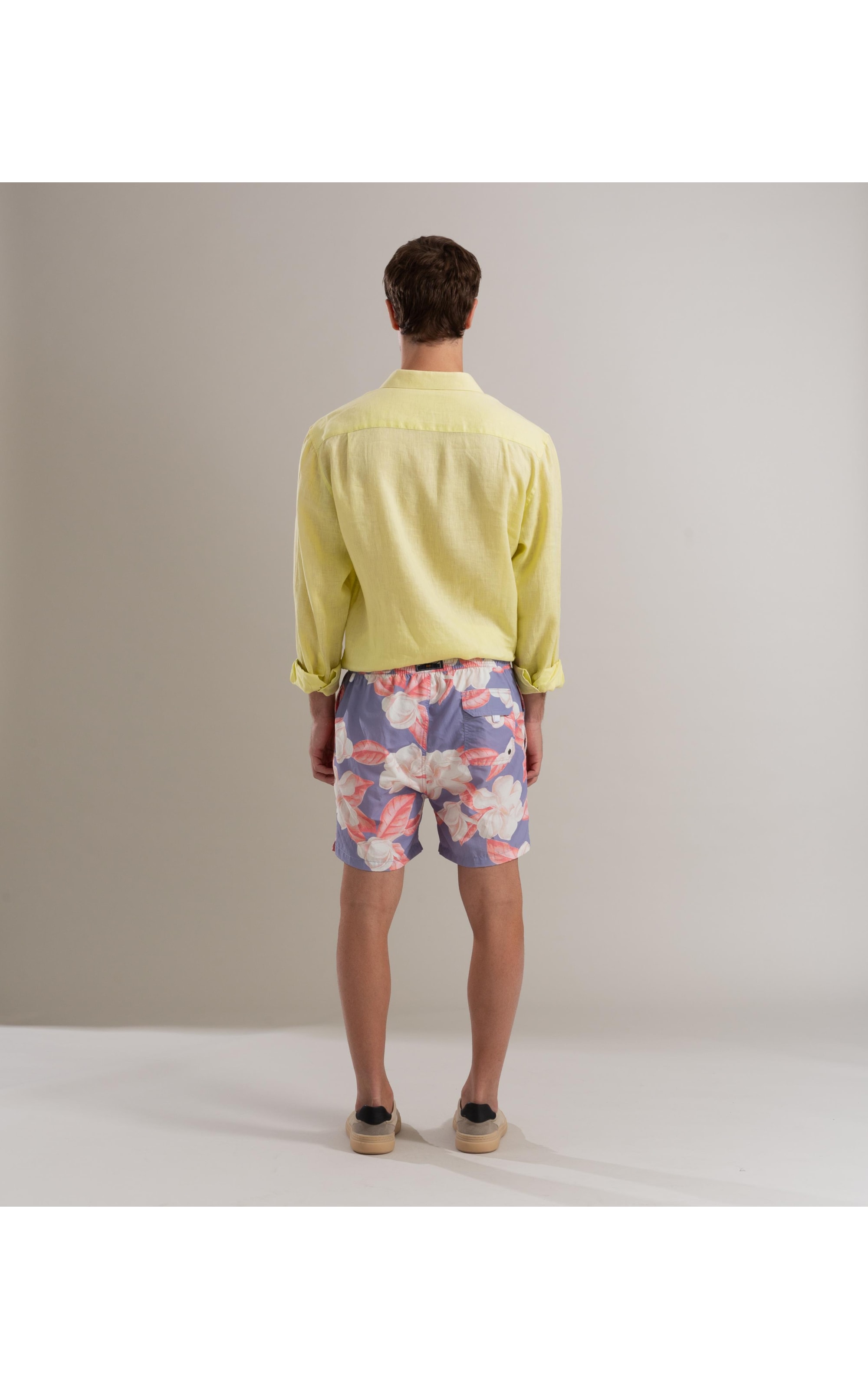 Beach  Short Camelia Regular Azul Chofer