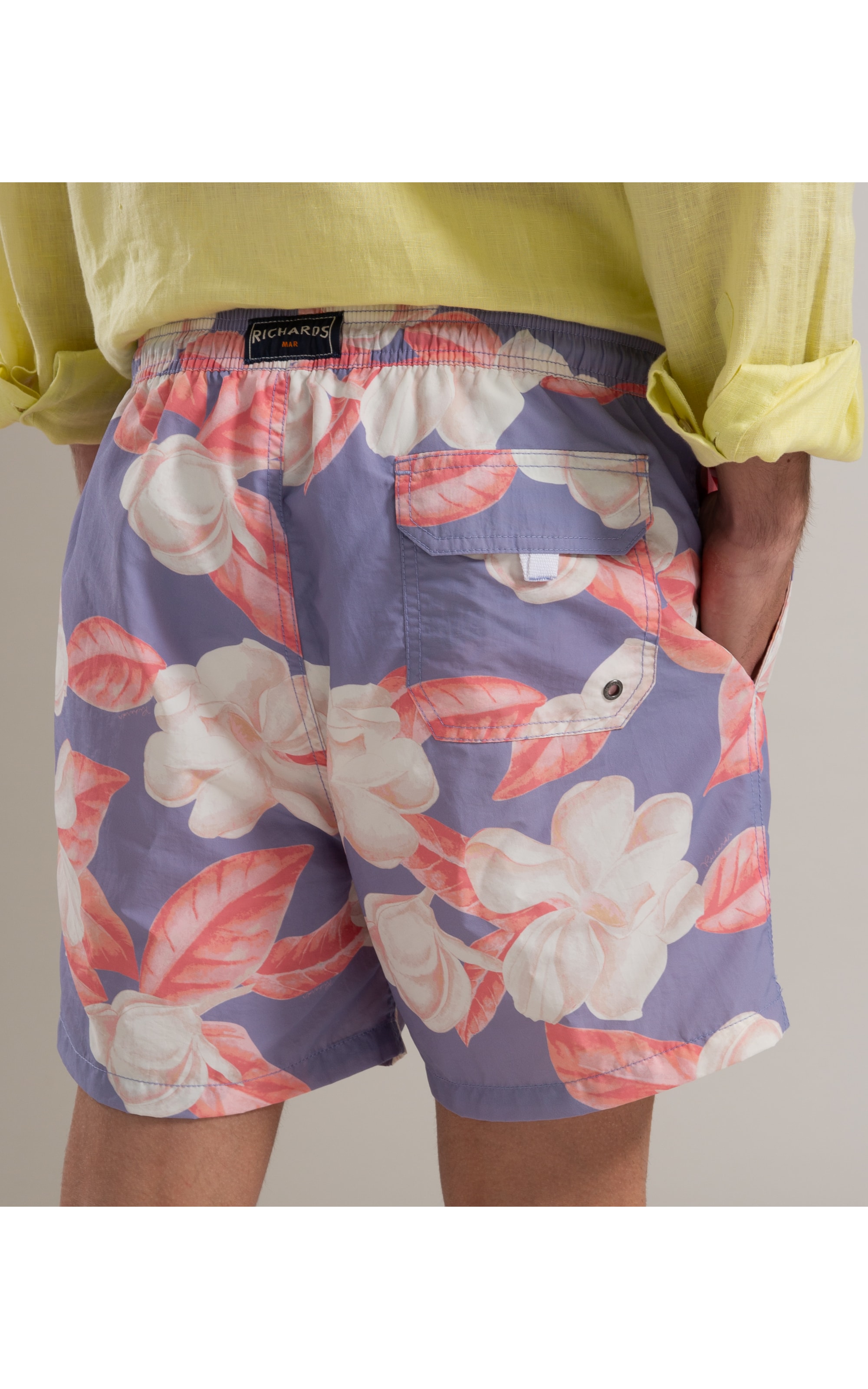 Beach  Short Camelia Regular Azul Chofer
