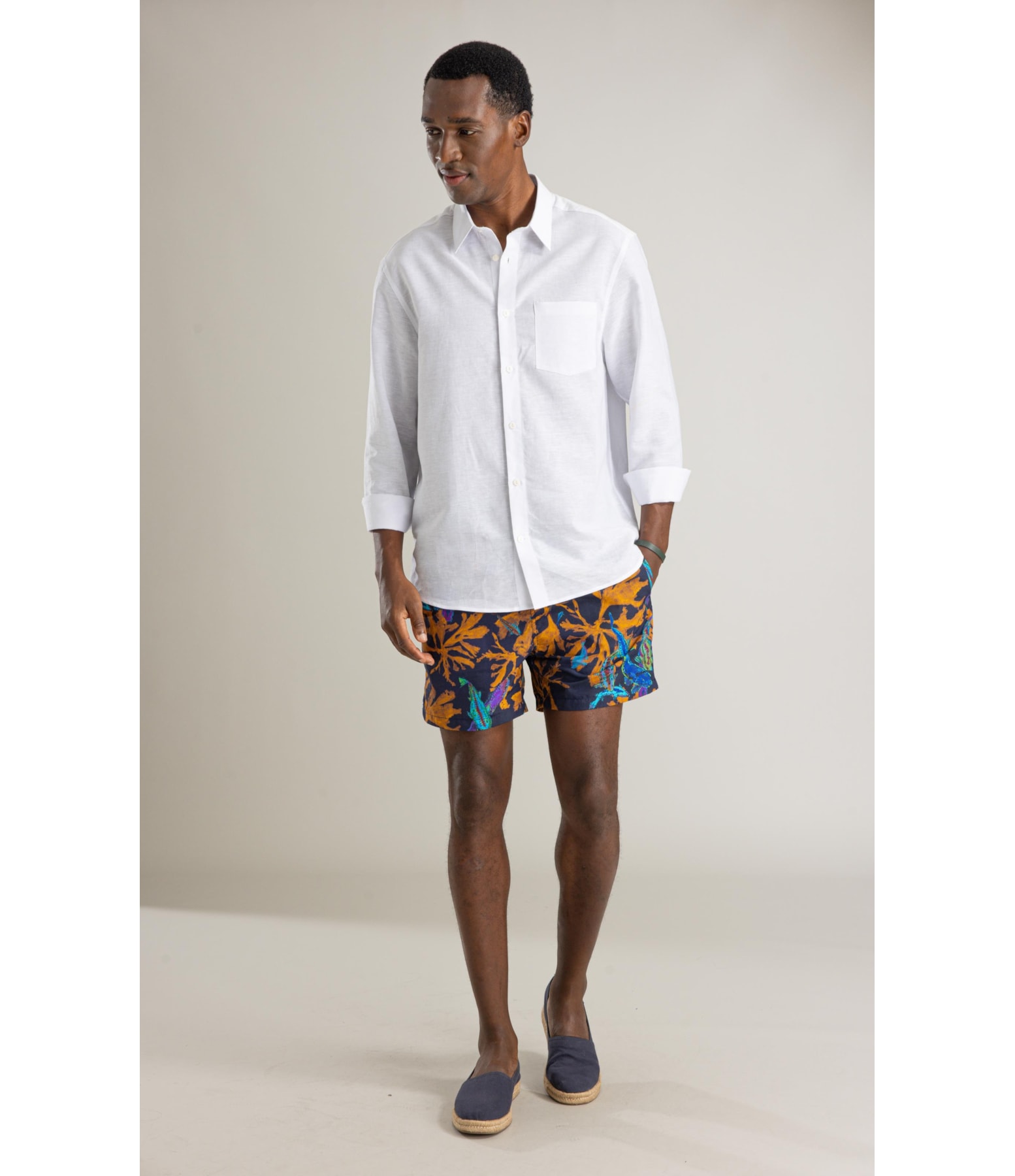 Beach Short Cardume Laser Regul Midnight Blue