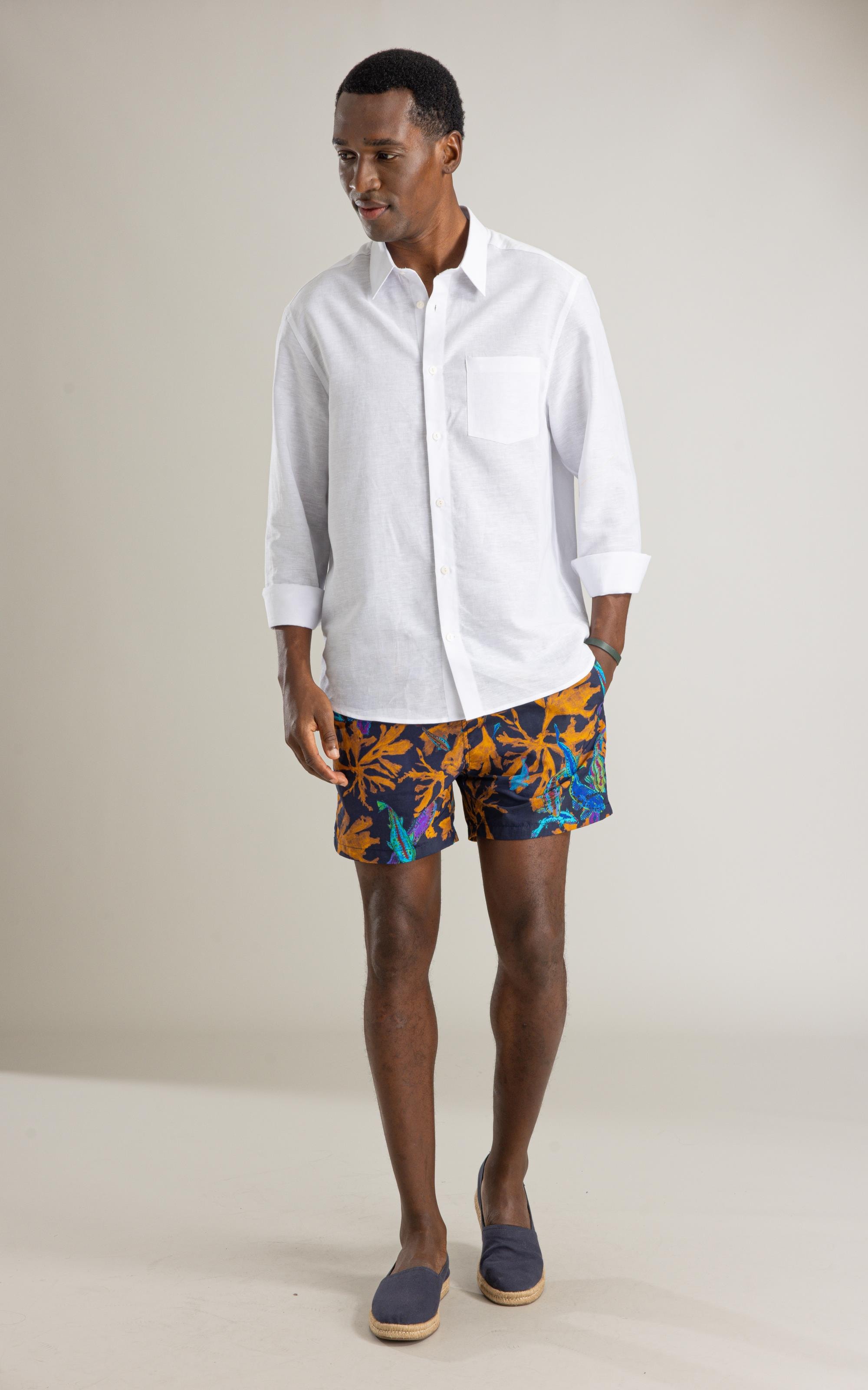 Beach Short Cardume Laser Regul Midnight Blue