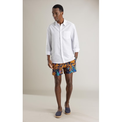 Beach Short Cardume Laser Regul Midnight Blue