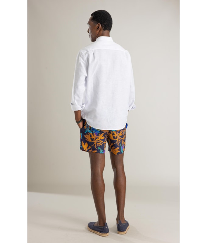 Beach Short Cardume Laser Regul Midnight Blue