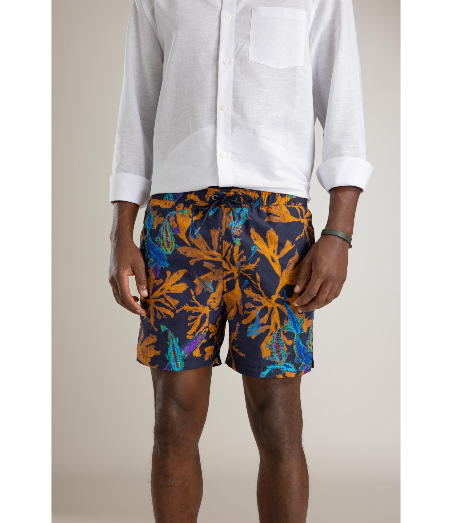 Beach Short Cardume Laser Regul Midnight Blue