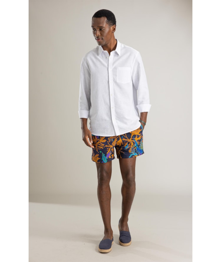 Beach Short Cardume Laser Regul Midnight Blue