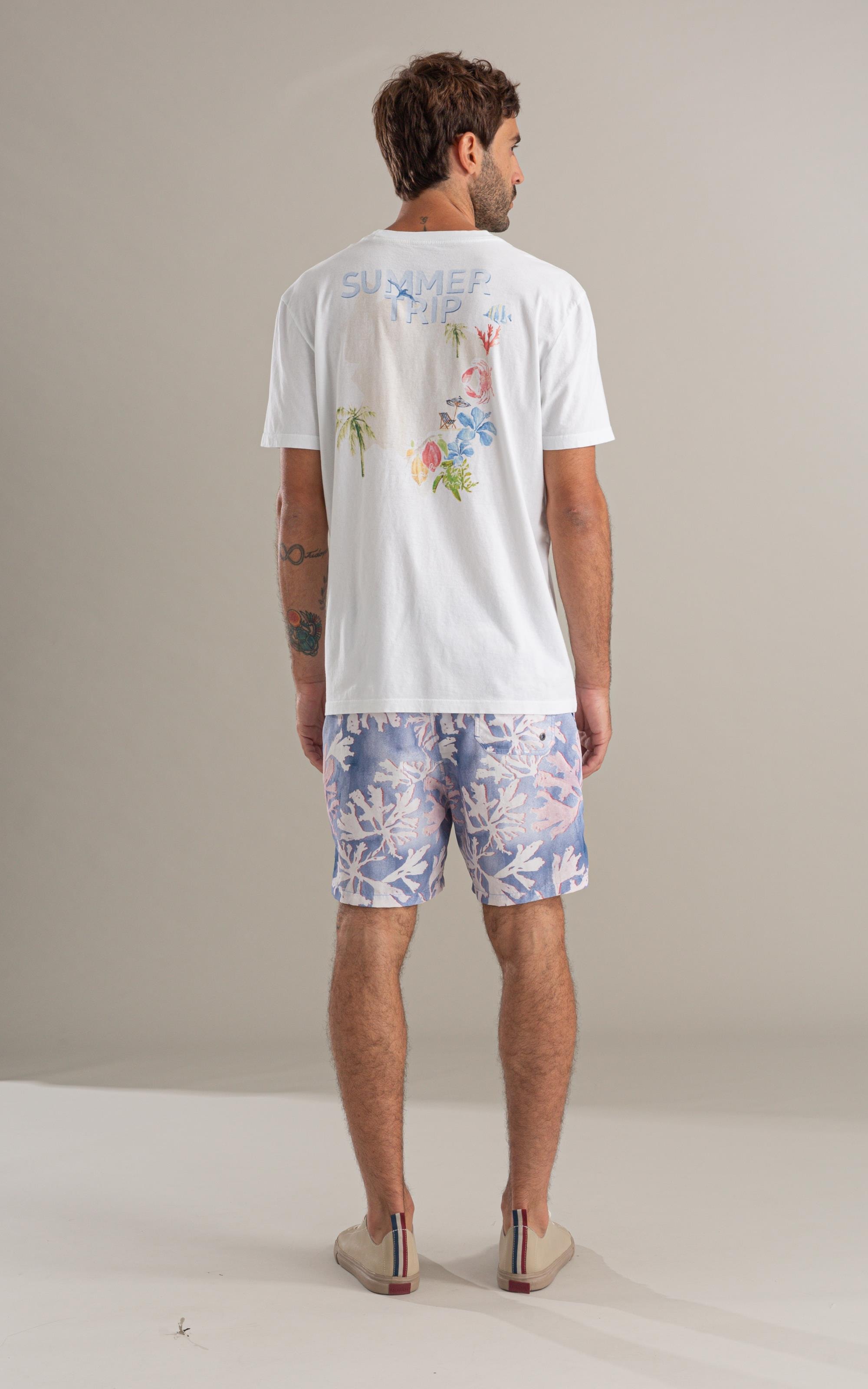 Beach Short Color Reef Surf Azul Bic