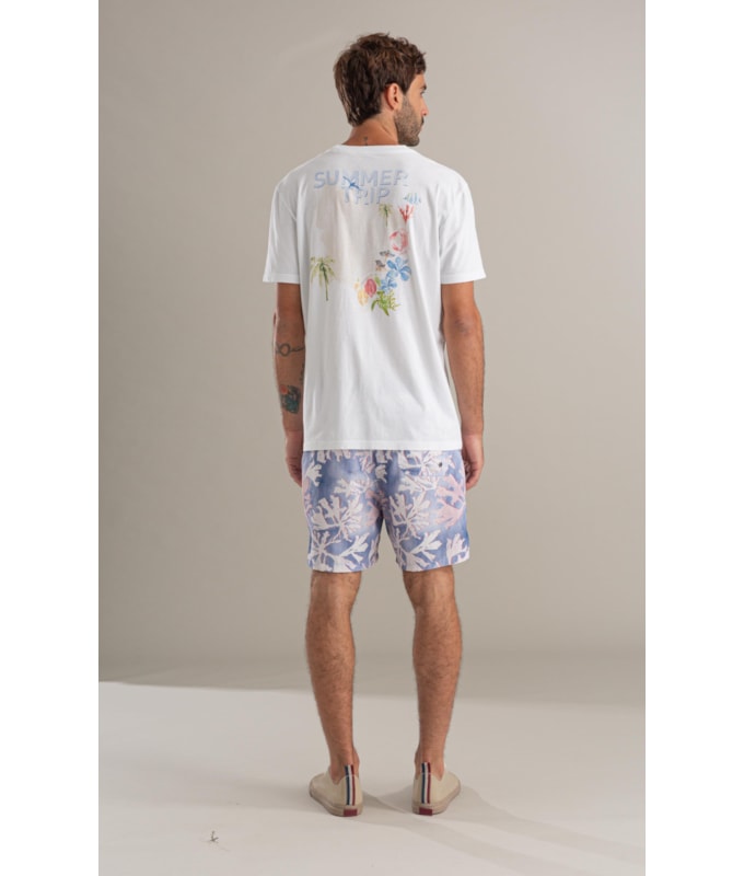 Beach Short Color Reef Surf Azul Bic