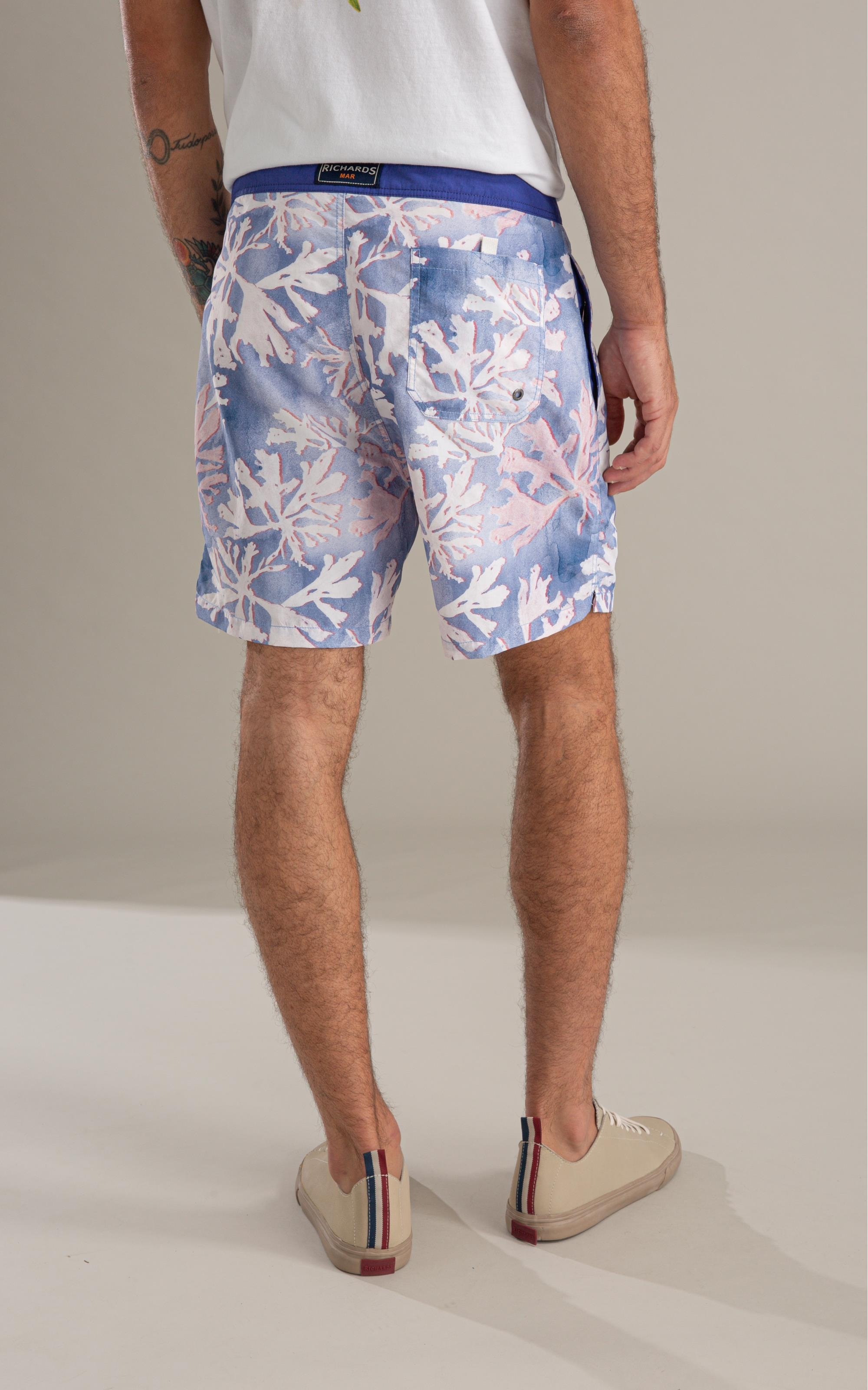 Beach Short Color Reef Surf Azul Bic