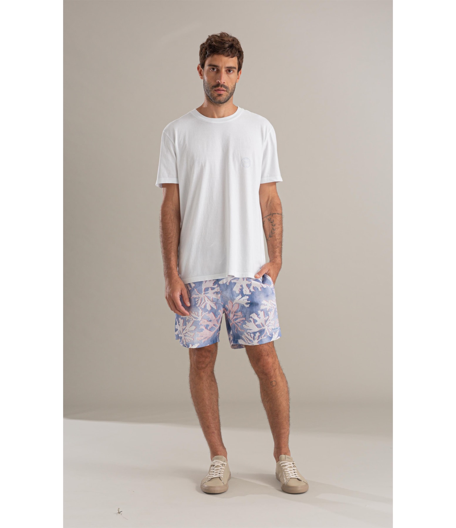 Beach Short Color Reef Surf Azul Bic