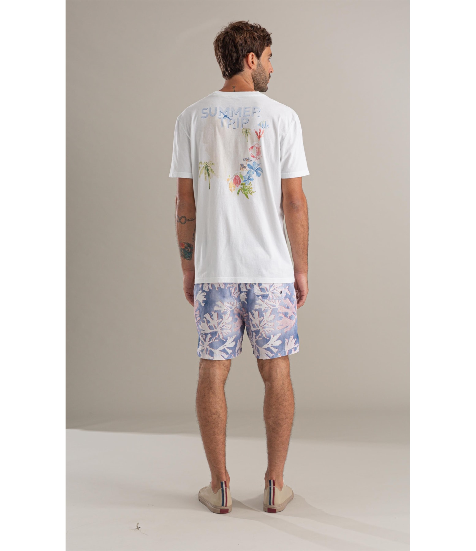 Beach Short Color Reef Surf Azul Bic