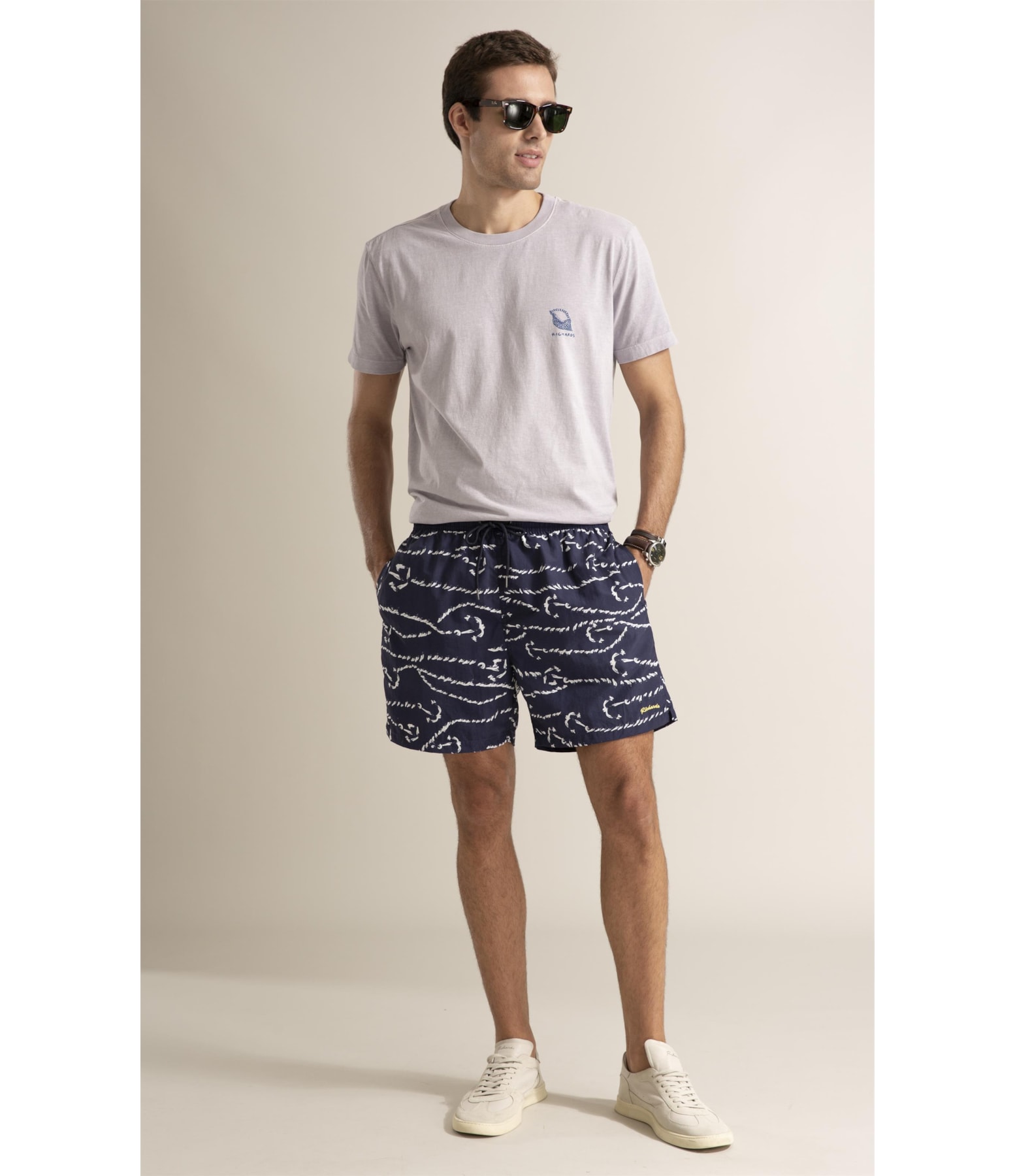 Beach Short Cordas Horizon Dark Navy