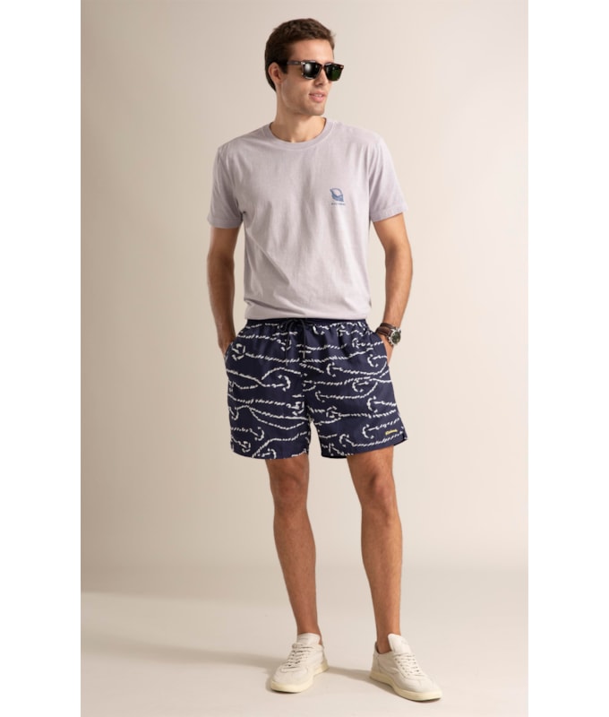Beach Short Cordas Horizon Dark Navy