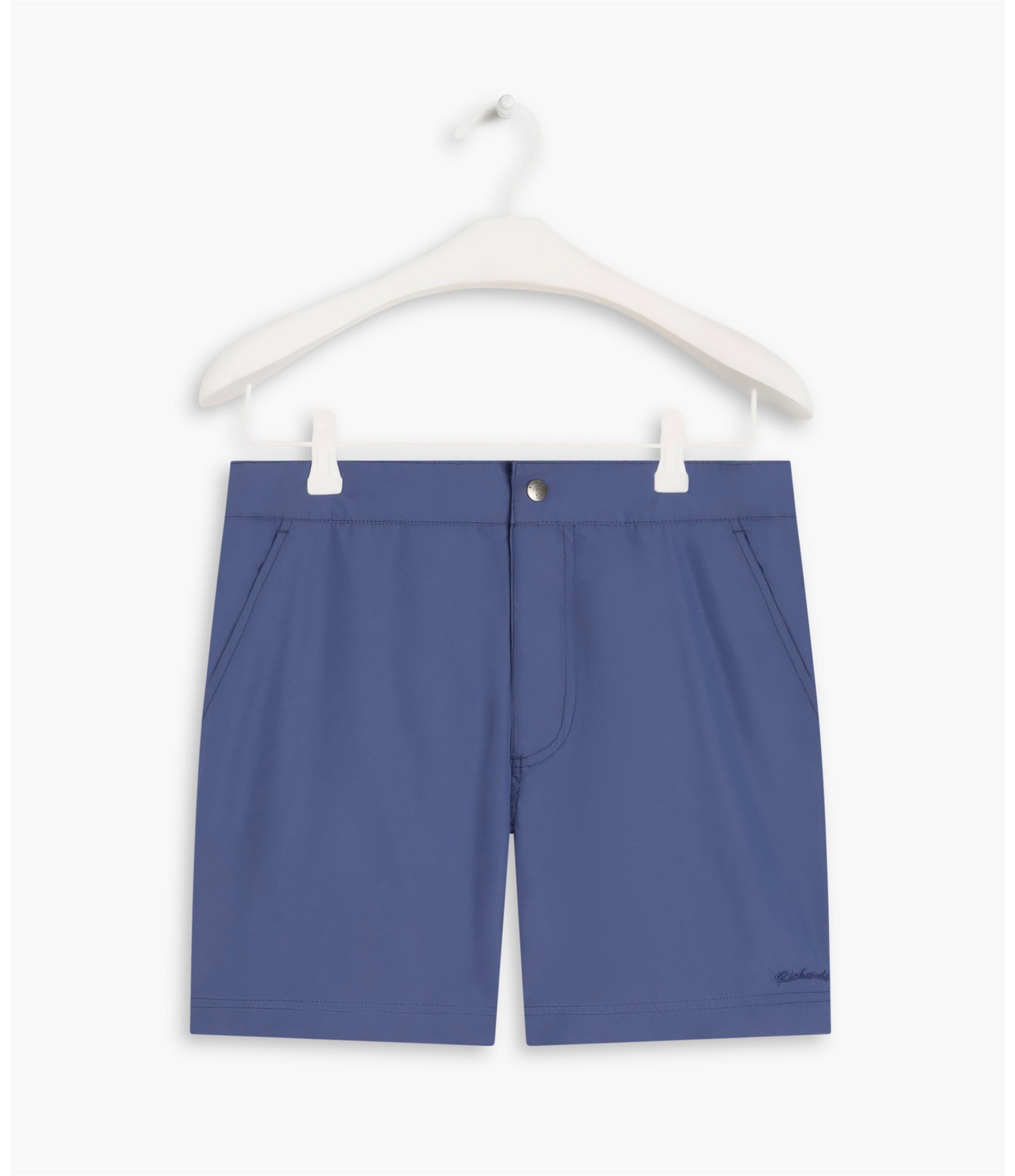 Beach Short Cós  Reto Regular Azul Pervante