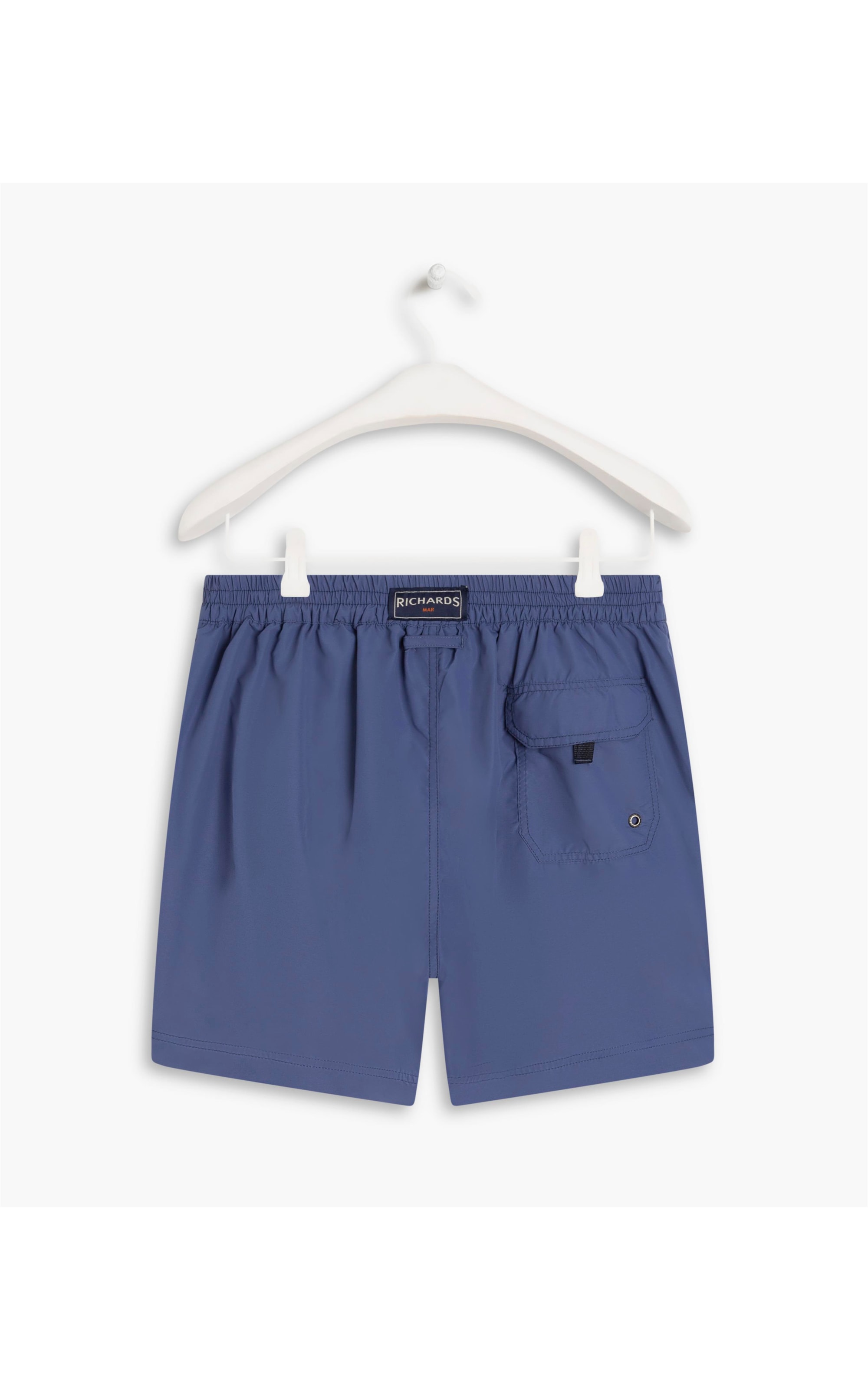 Beach Short Cós  Reto Regular Azul Pervante