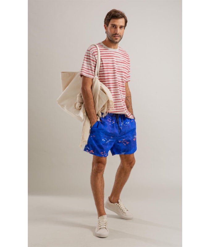 Beach Short Deep Ocean Biarritz Azul Bic