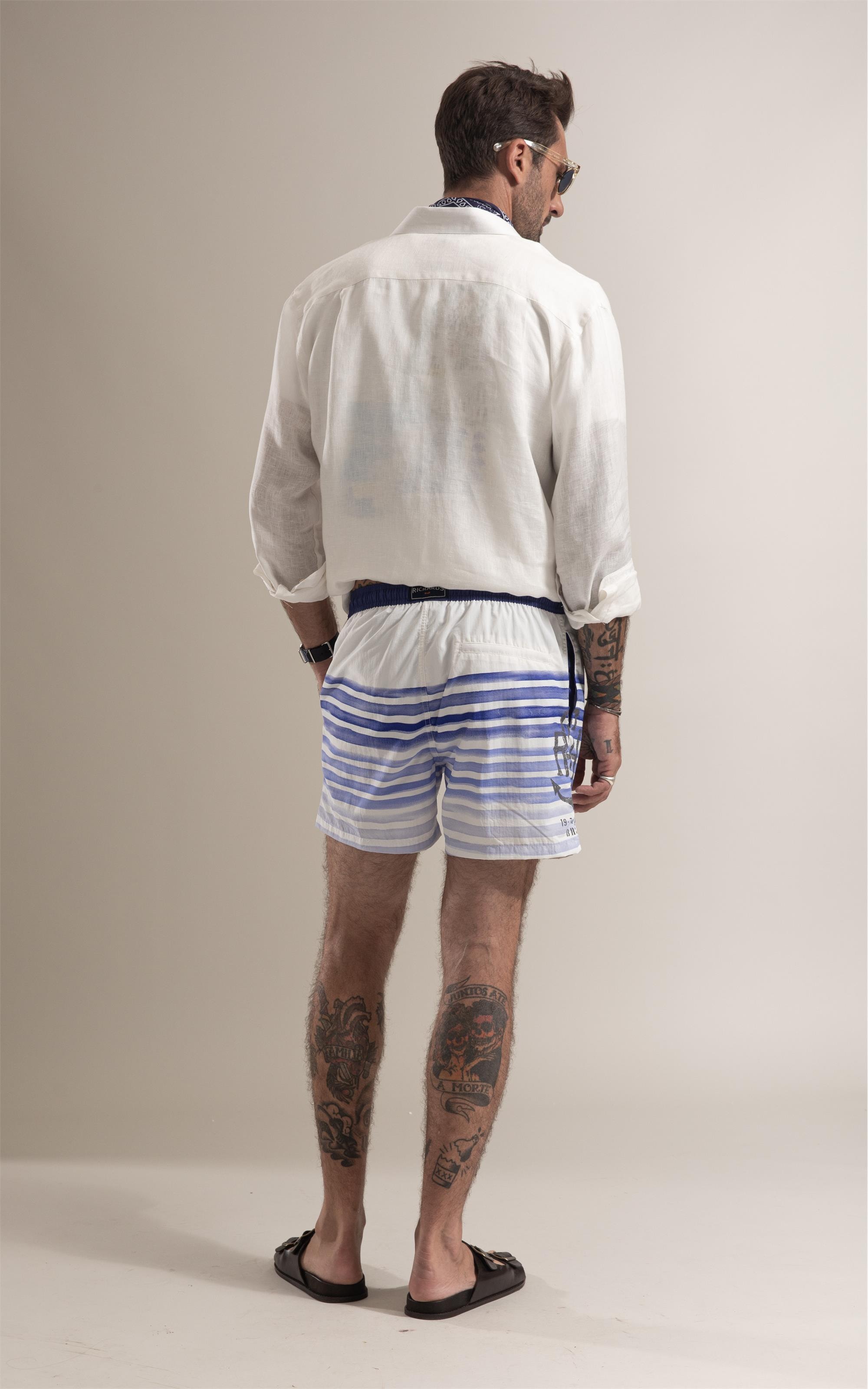 Beach Short Degradê Azul Bic