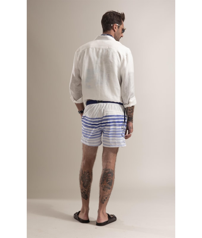 Beach Short Degradê Azul Bic