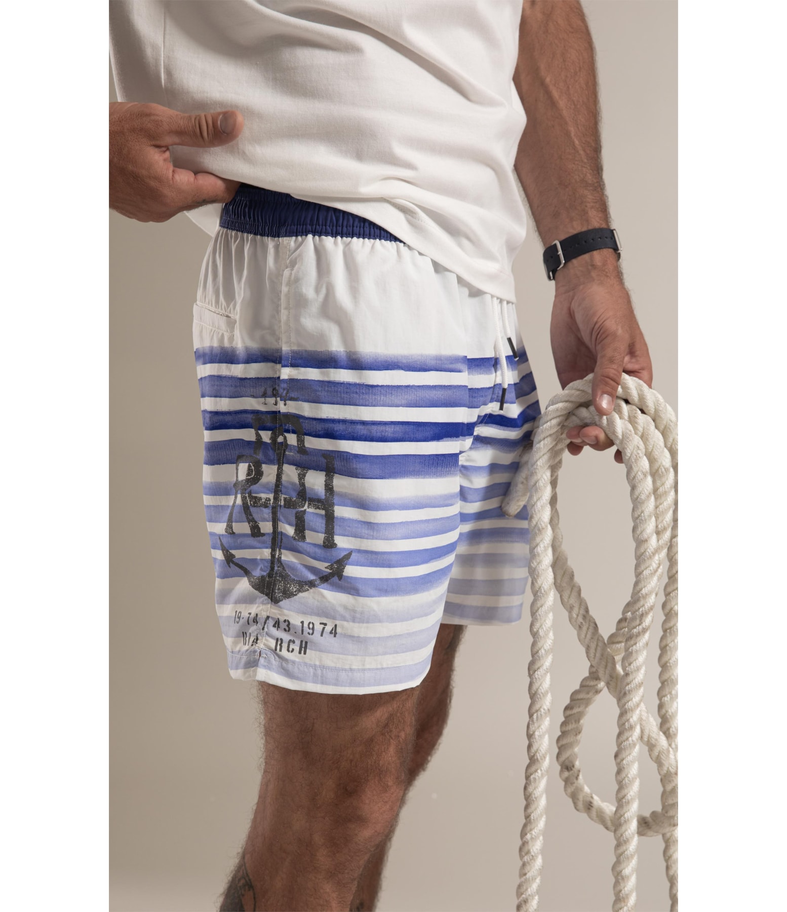 Beach Short Degradê Azul Bic