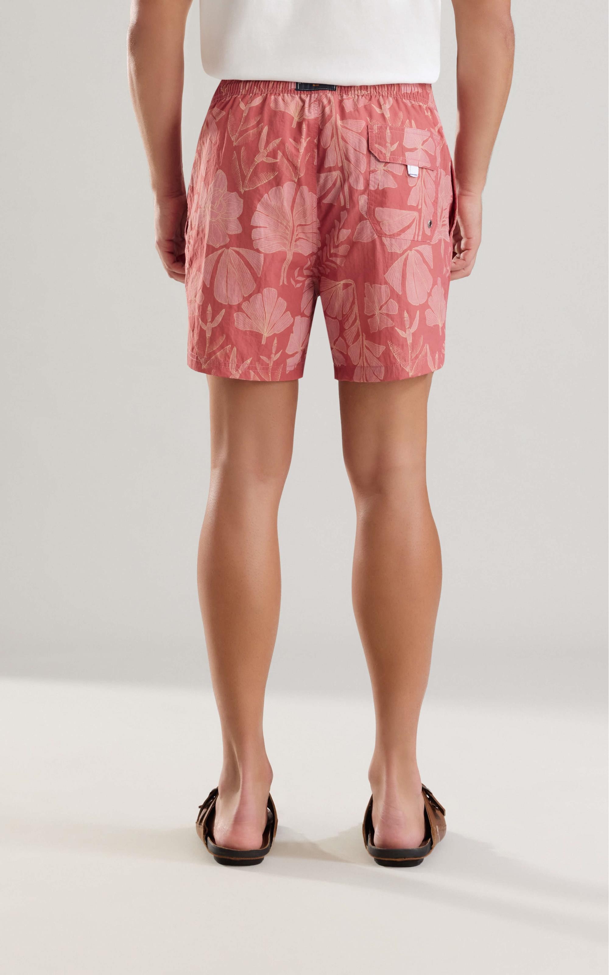 Beach Short Floral Deco Biarritz Goiaba