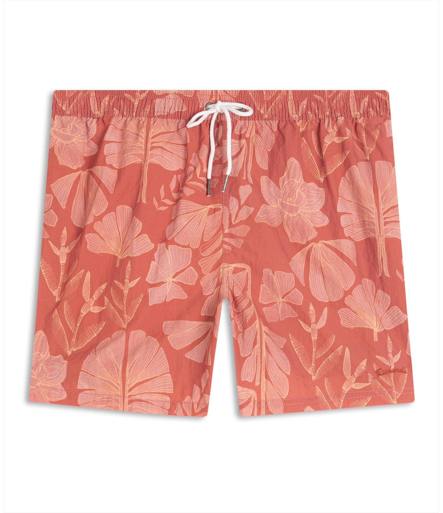 Beach Short Floral Deco Biarritz Goiaba