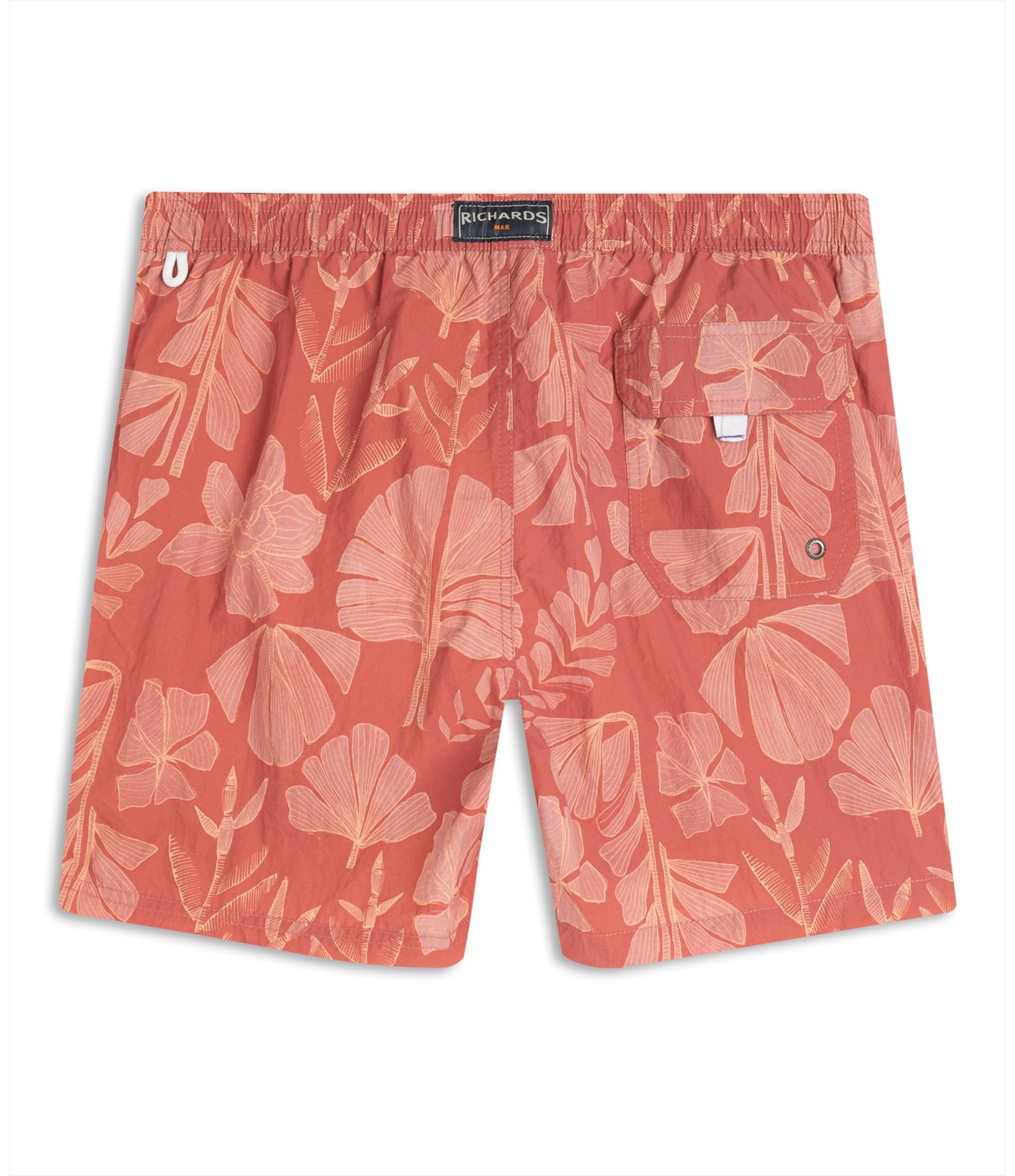 Beach Short Floral Deco Biarritz Goiaba