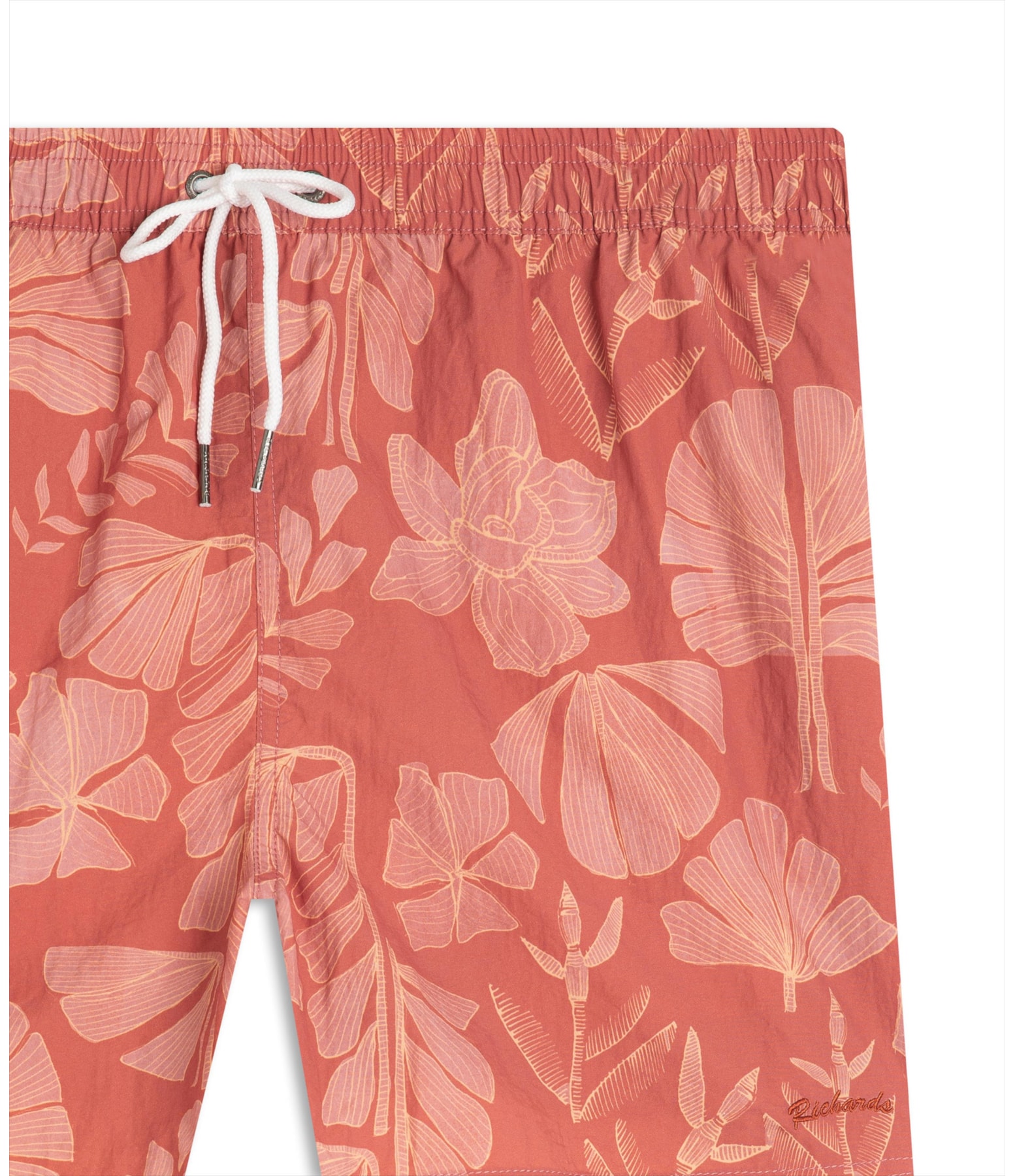 Beach Short Floral Deco Biarritz Goiaba