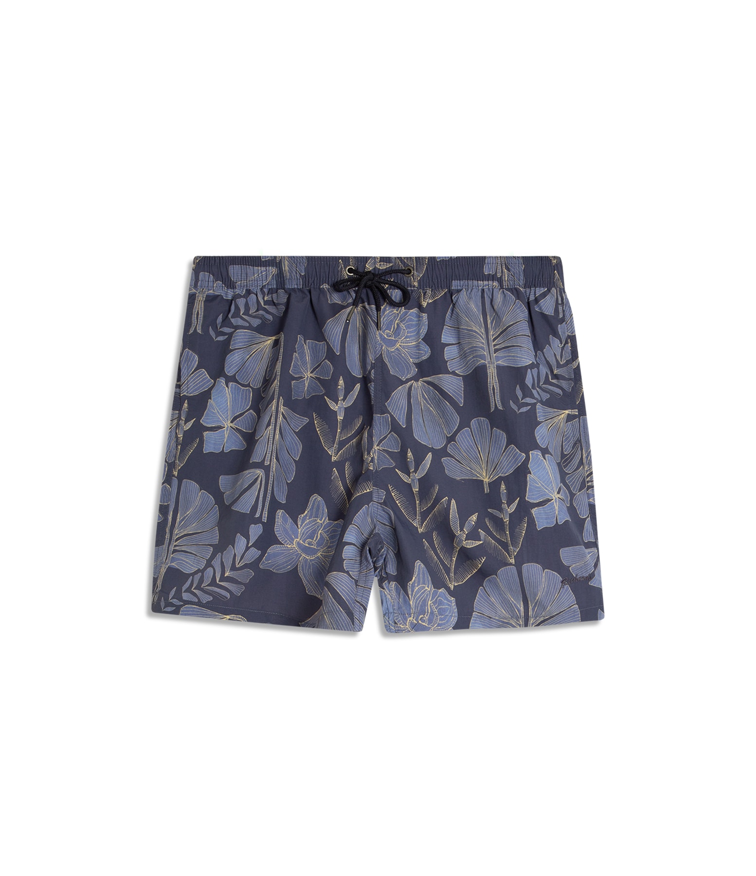 Beach Short Floral Purple Blue