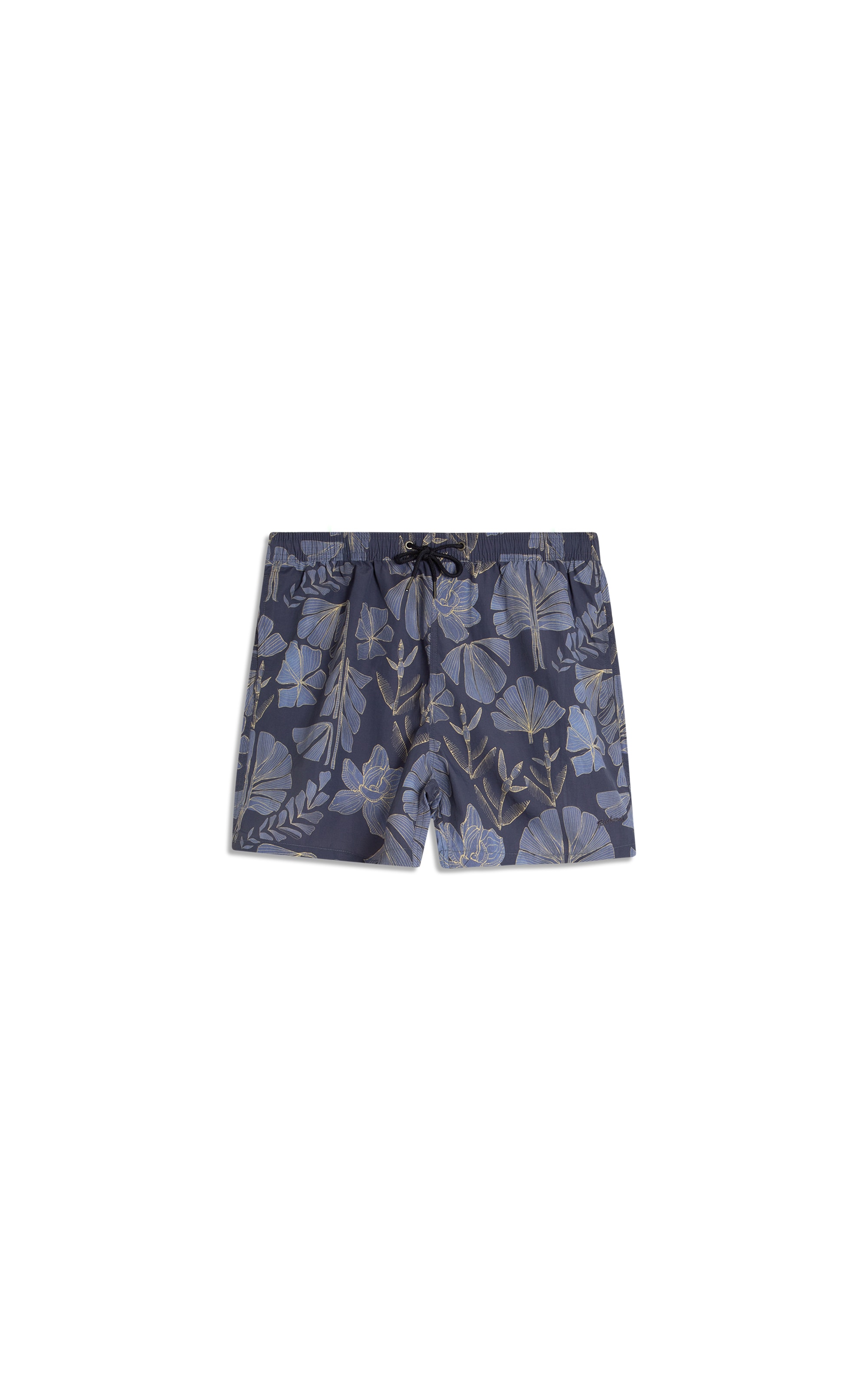 Beach Short Floral Purple Blue