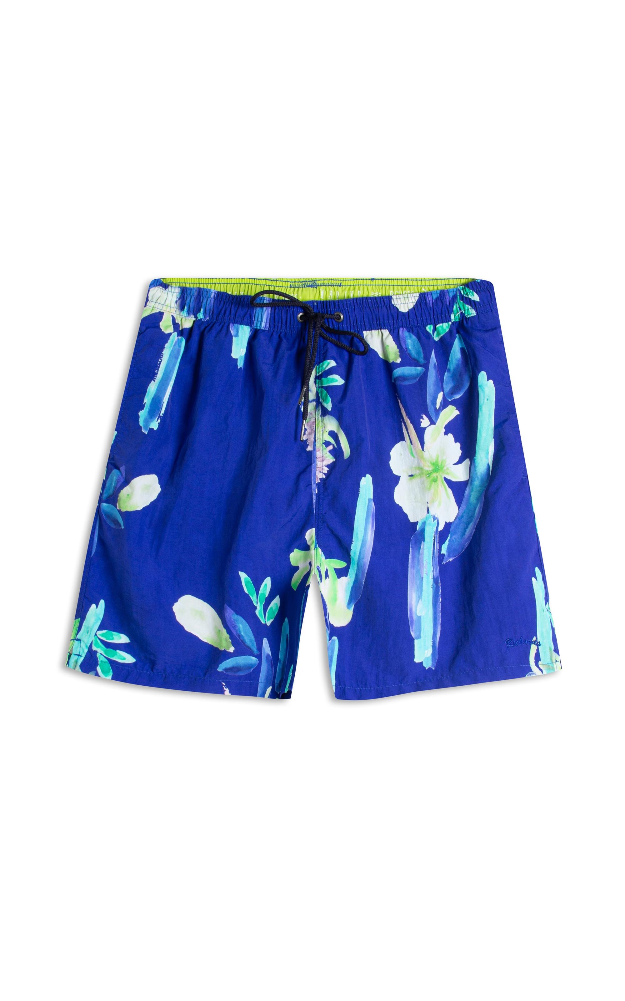Beach Short Florish Regular Azul Bic