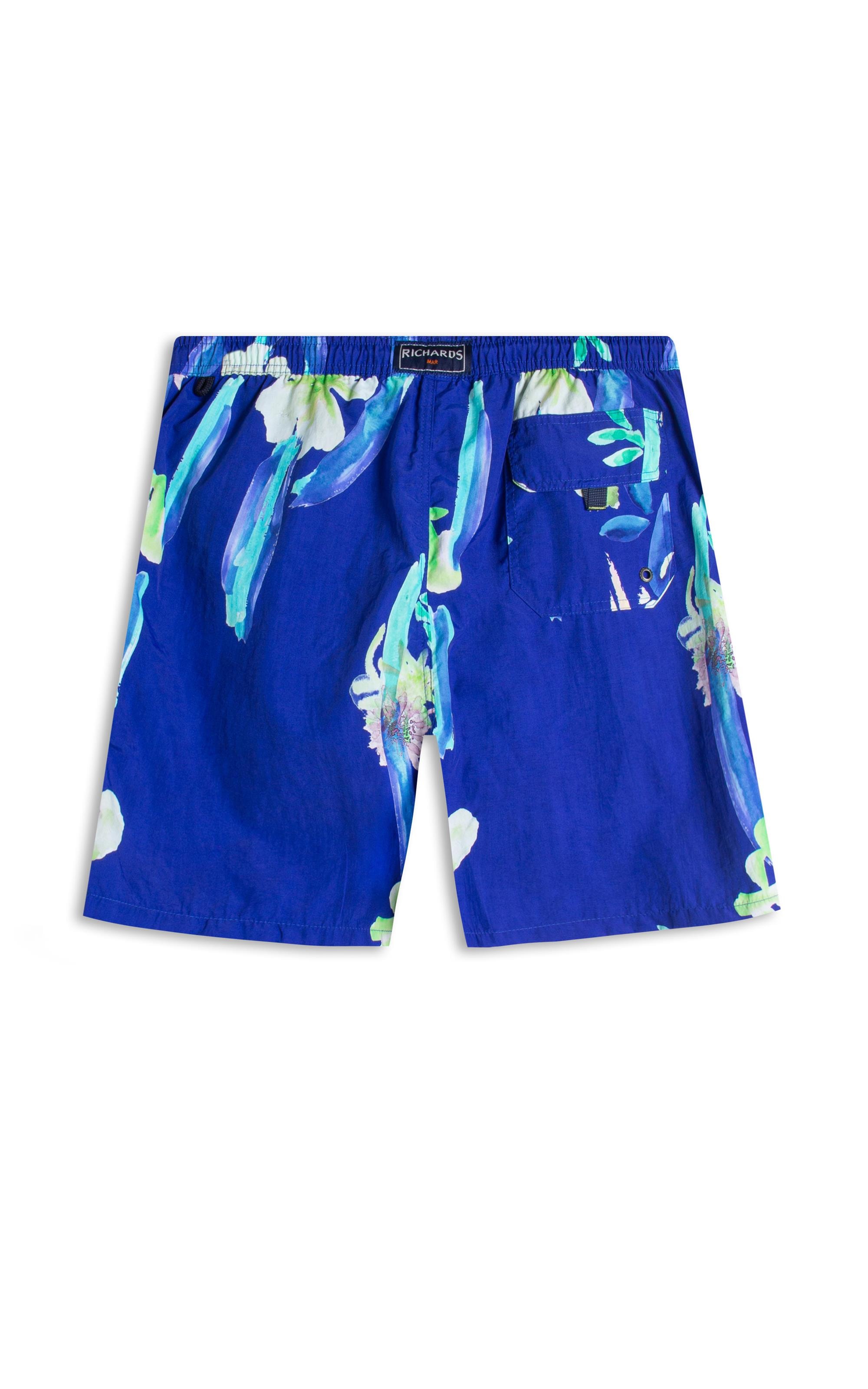 Beach Short Florish Regular Azul Bic