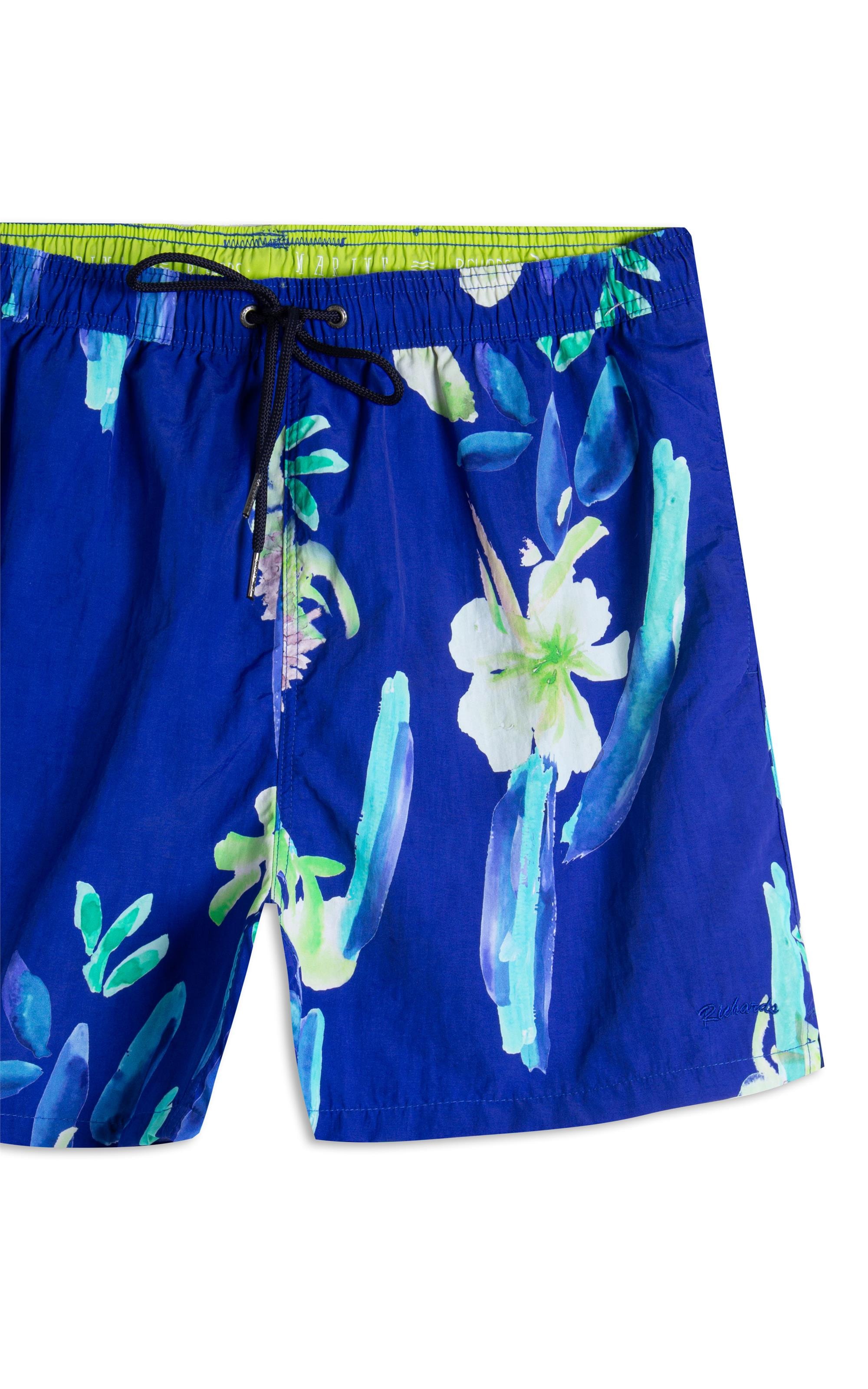 Beach Short Florish Regular Azul Bic