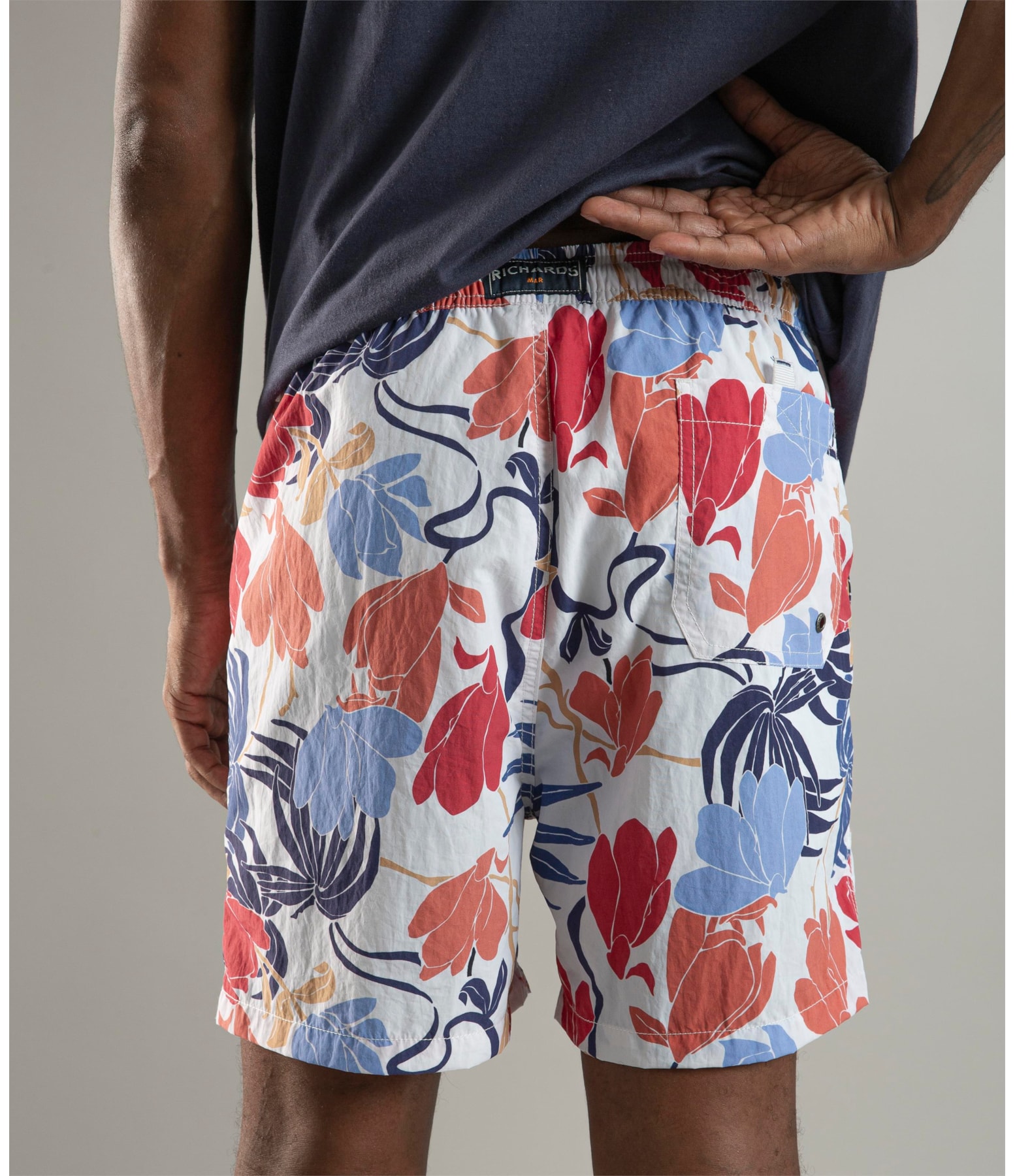 Beach Short Flowery Regular Branco