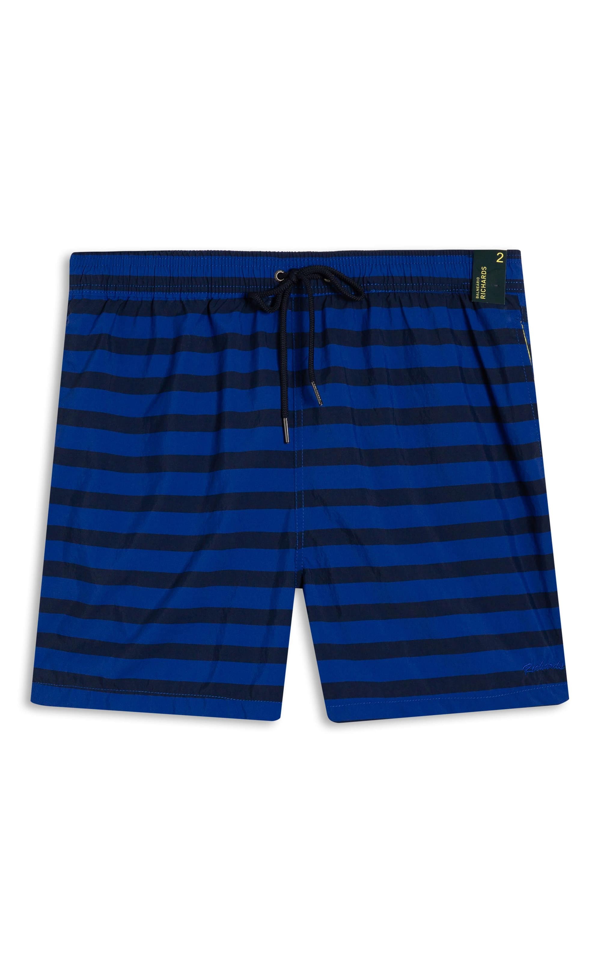 Beach Short Fresh Stripes Regular Azul Bic