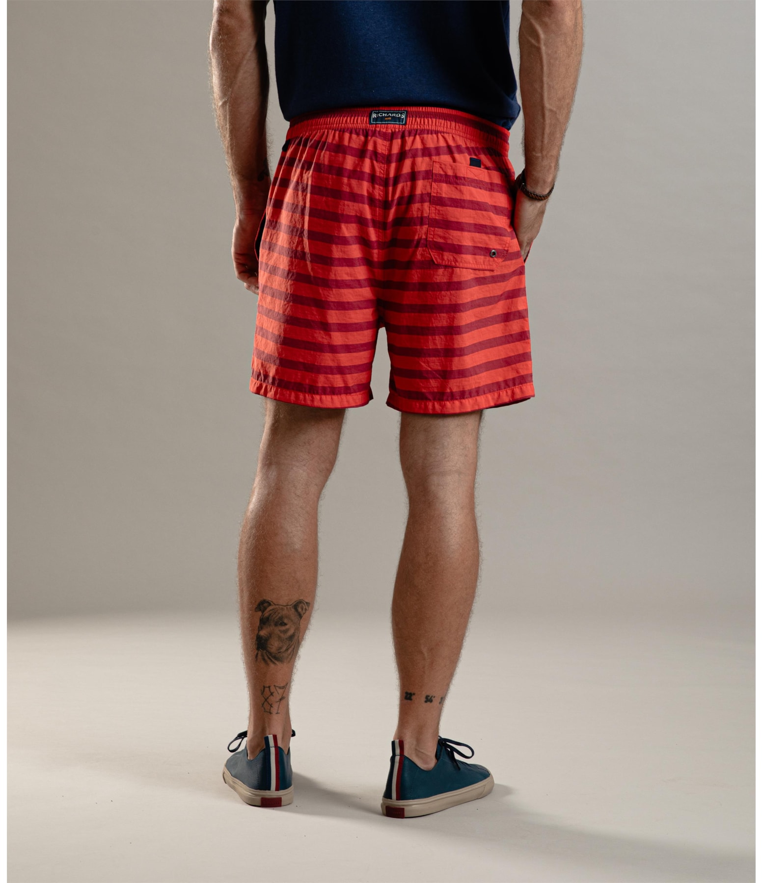 Beach Short Fresh Stripes Regular Coral