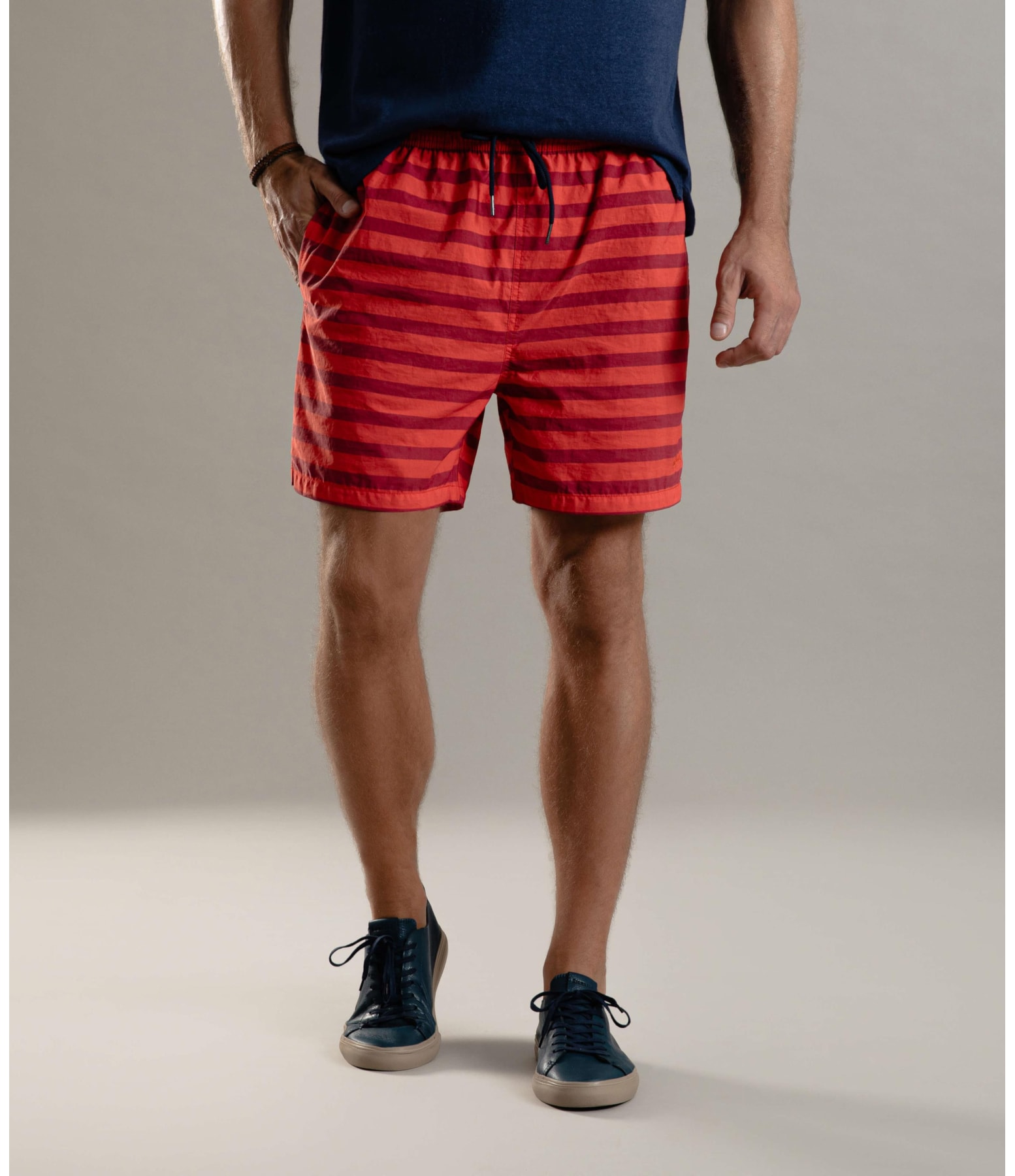 Beach Short Fresh Stripes Regular Coral