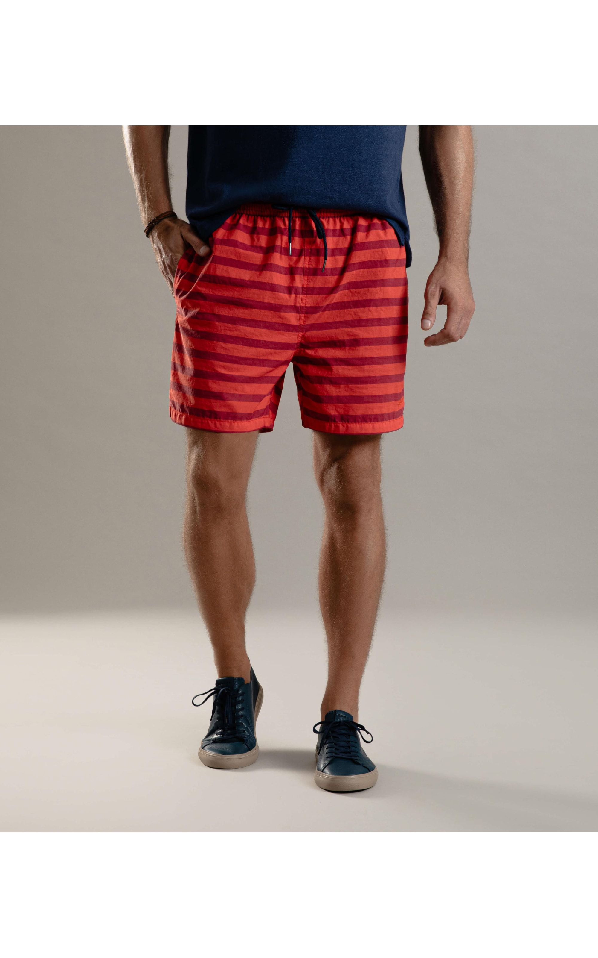 Beach Short Fresh Stripes Regular Coral