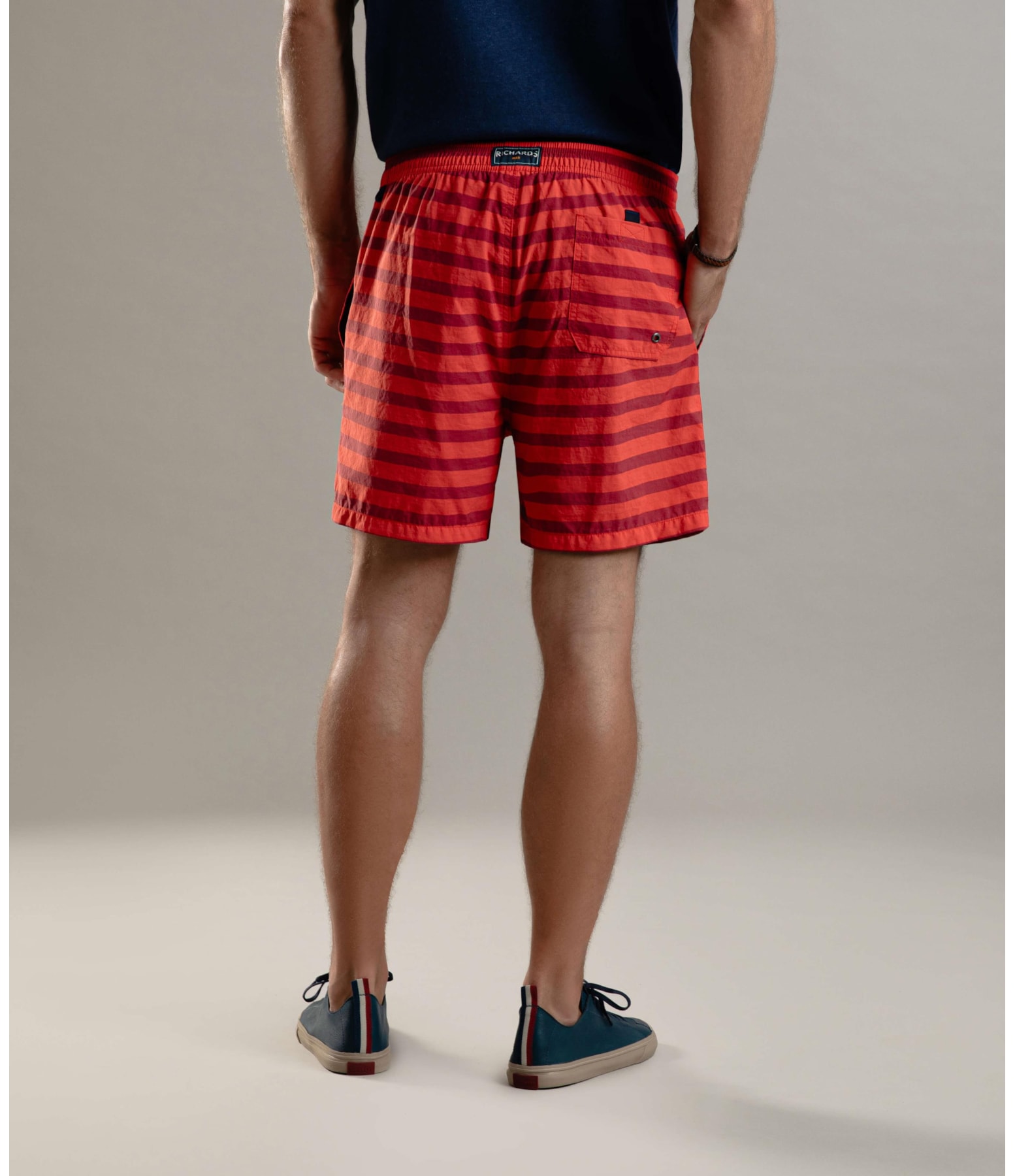 Beach Short Fresh Stripes Regular Coral
