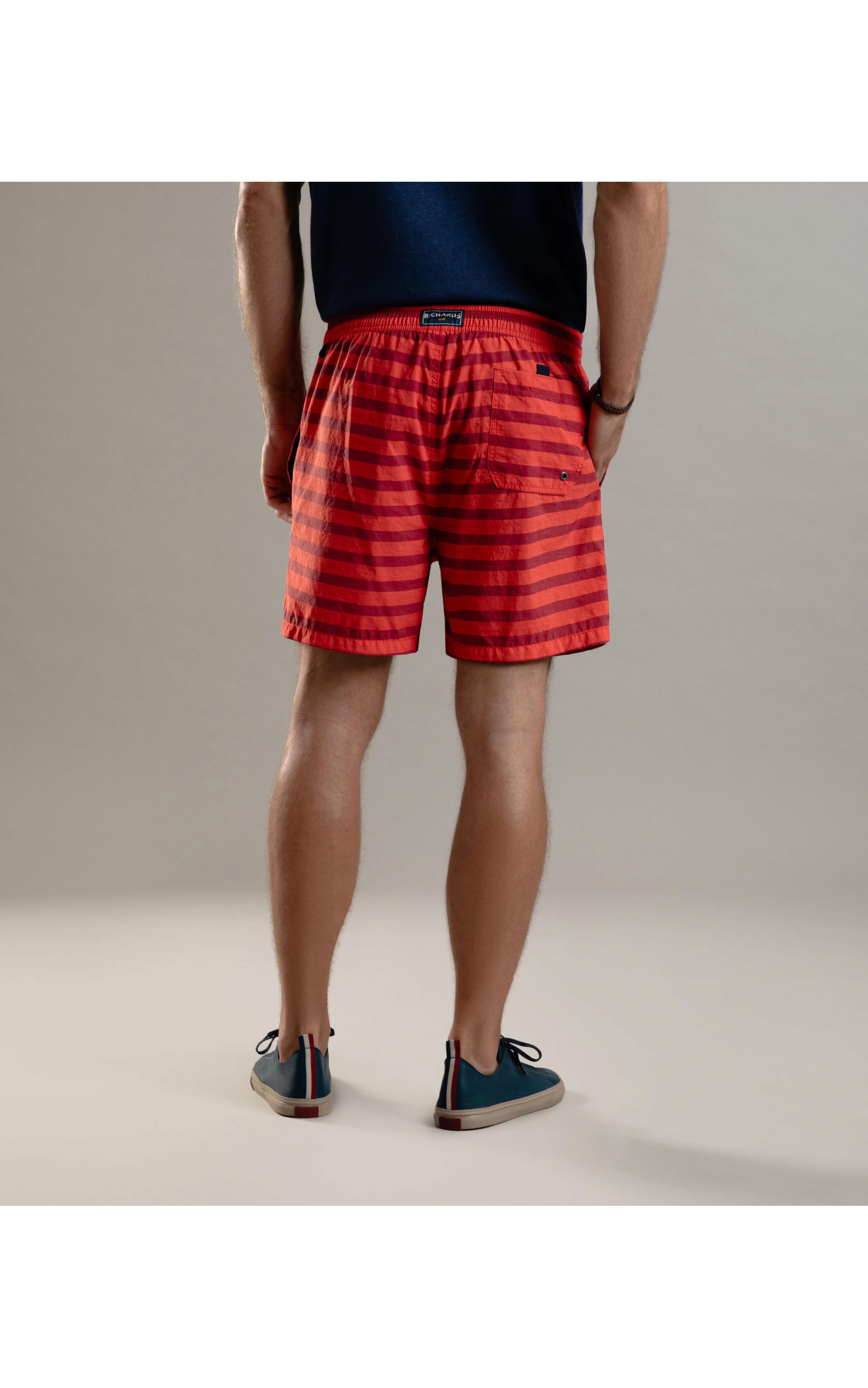 Beach Short Fresh Stripes Regular Coral