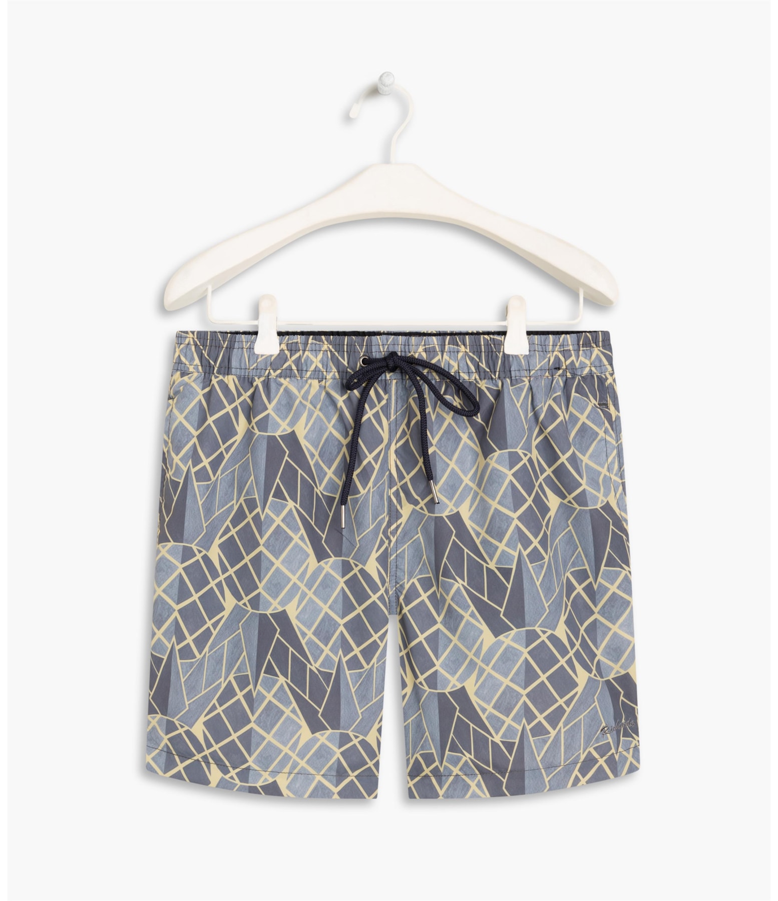 Beach Short Geo Pine Petroleo
