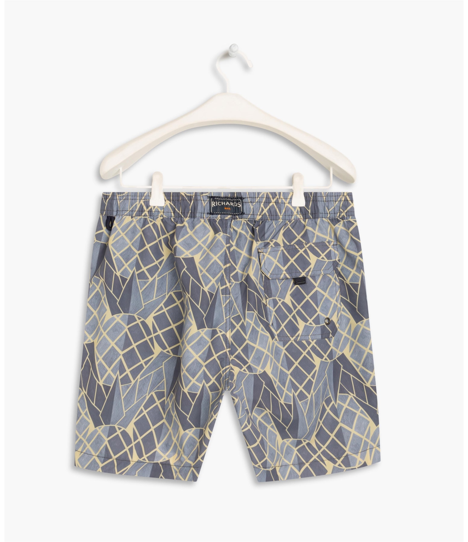Beach Short Geo Pine Petroleo