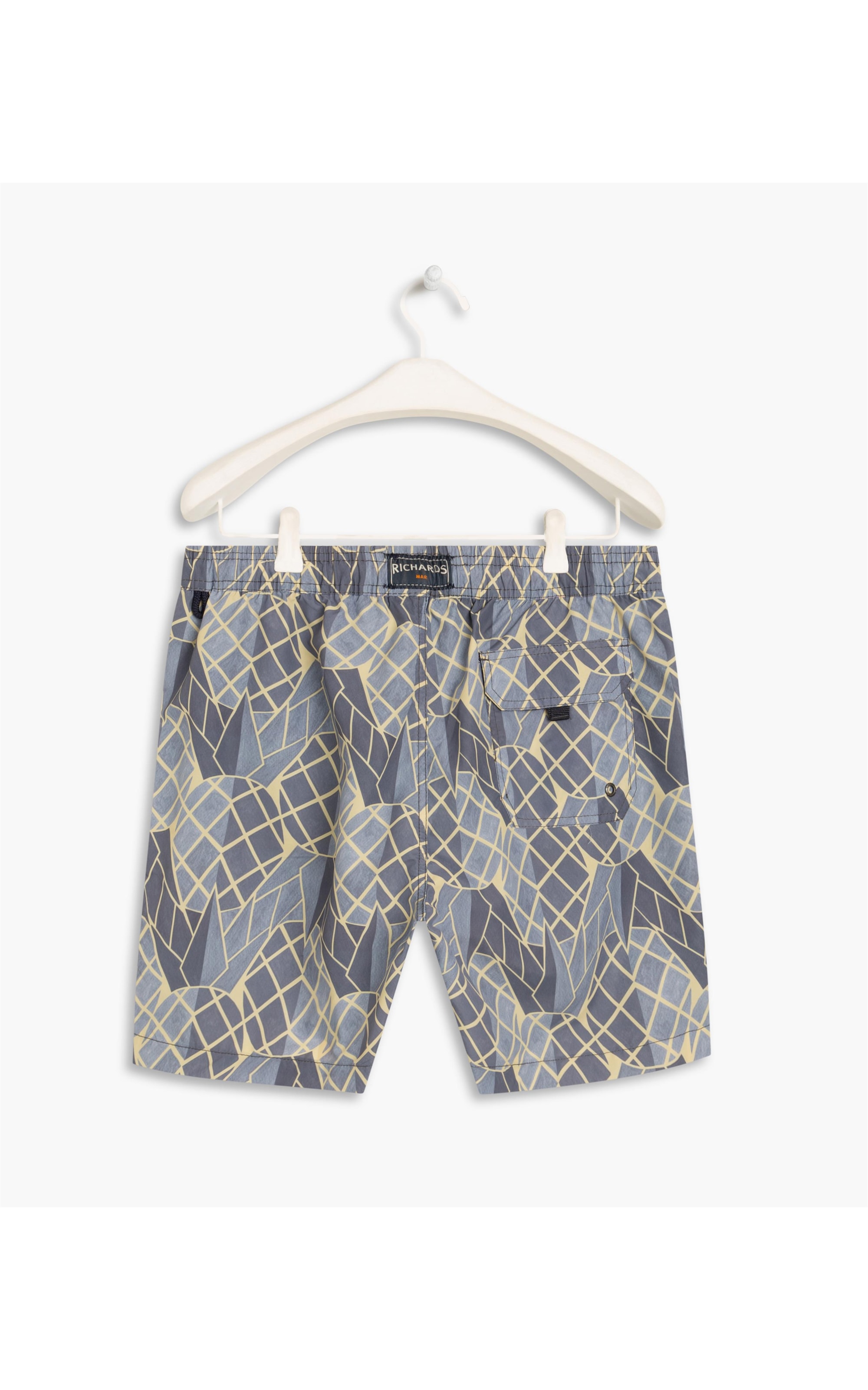 Beach Short Geo Pine Petroleo