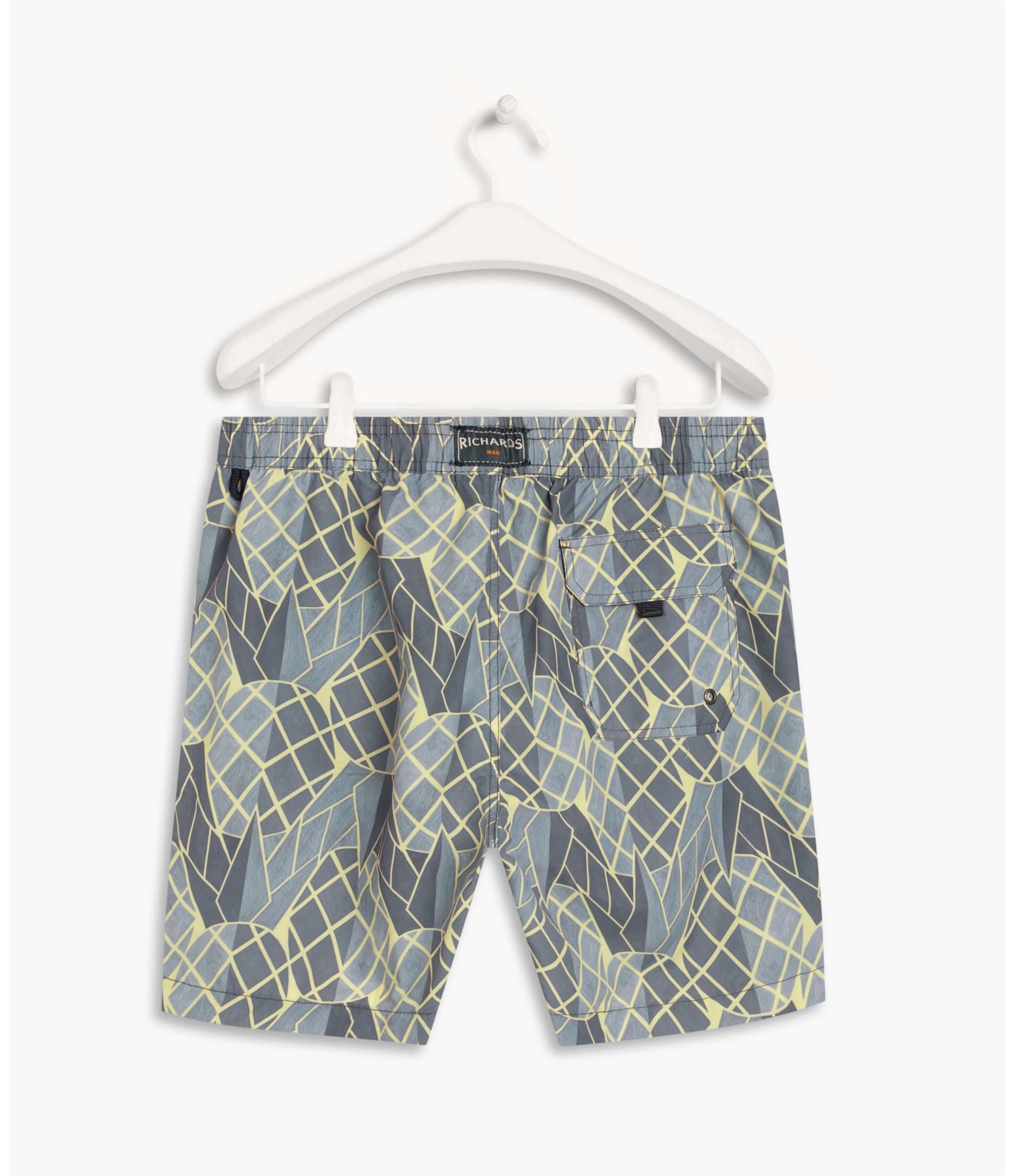 Beach Short Geo Pine Petroleo