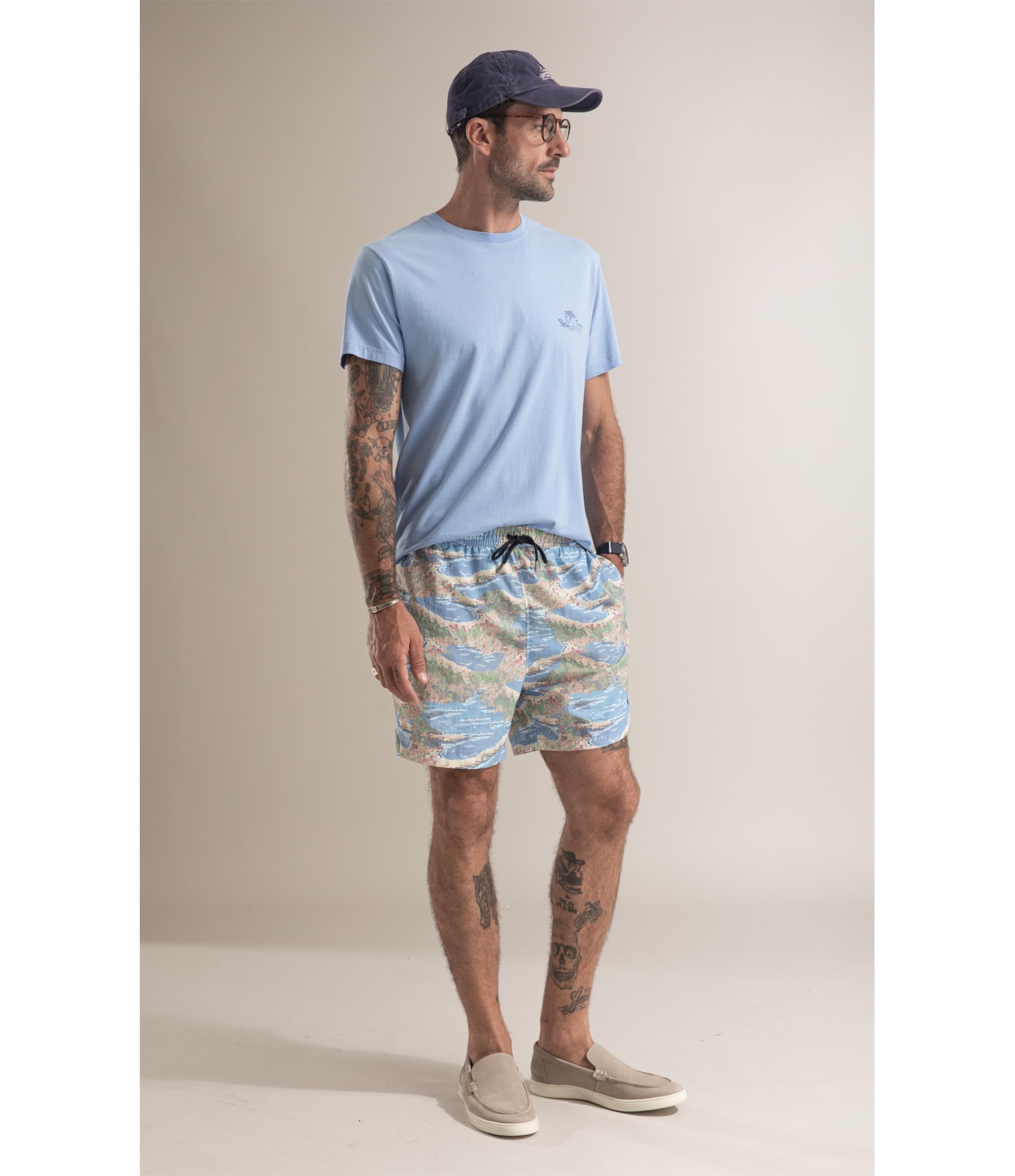 Beach Short Havaiana Azul Seco