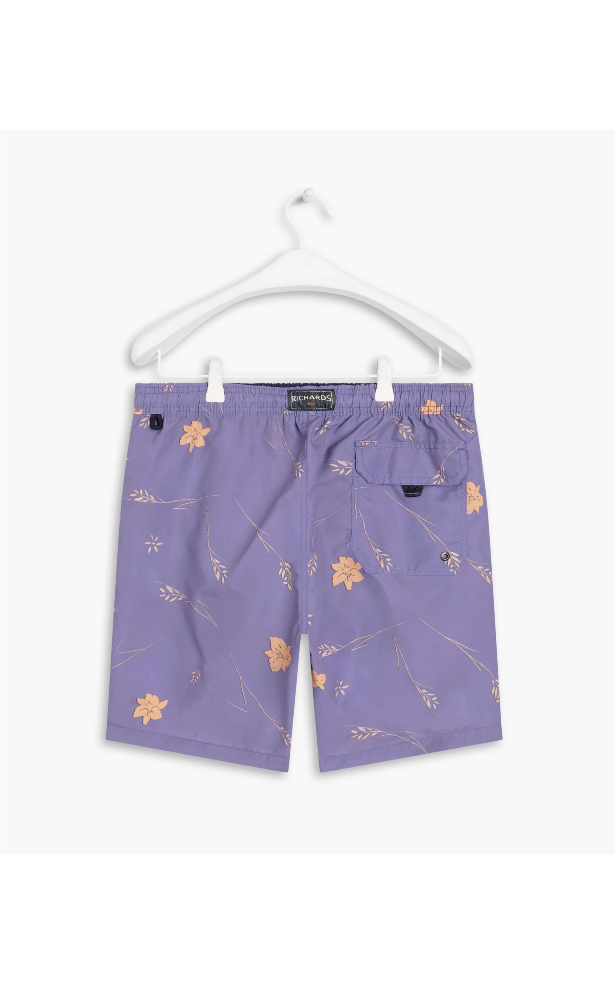 Beach Short Hibisco Azul Pervante