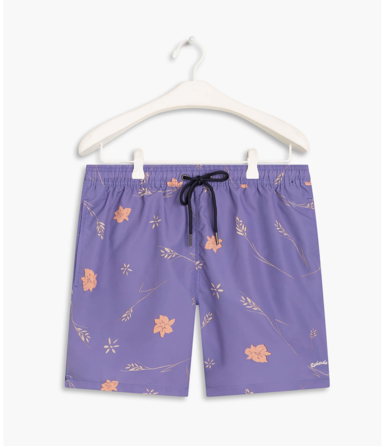 Beach Short Hibisco Azul Pervante