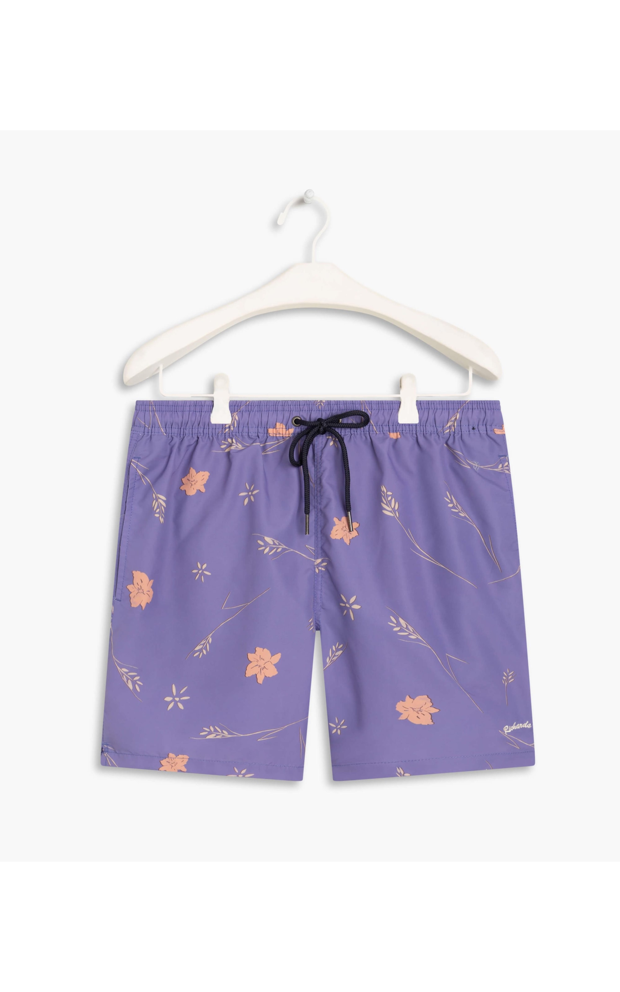 Beach Short Hibisco Azul Pervante