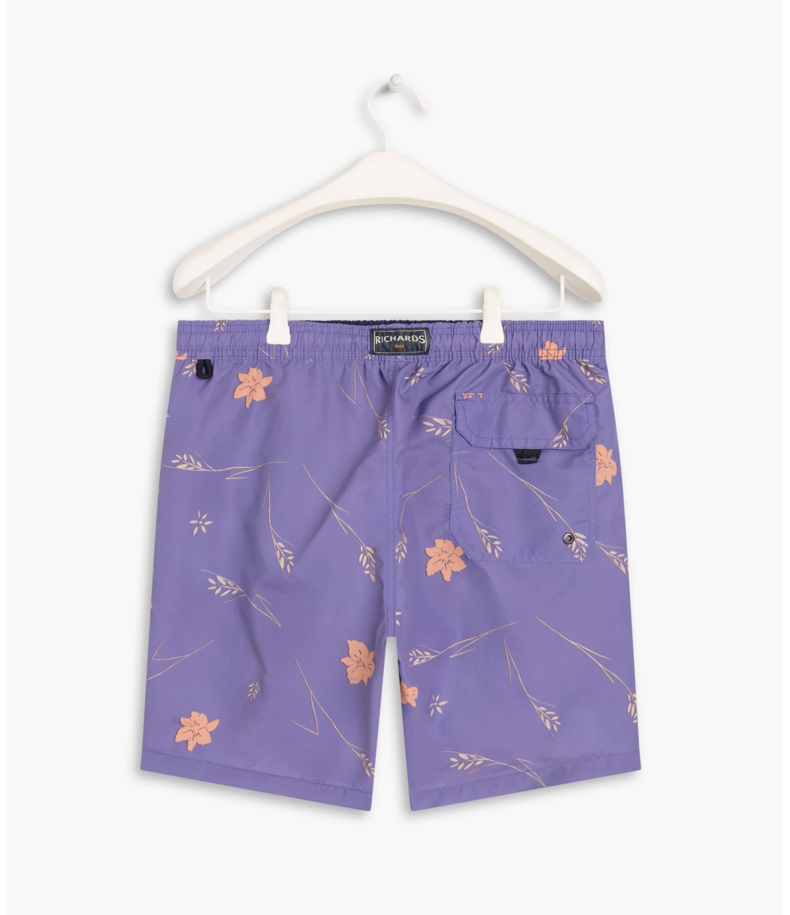 Beach Short Hibisco Azul Pervante